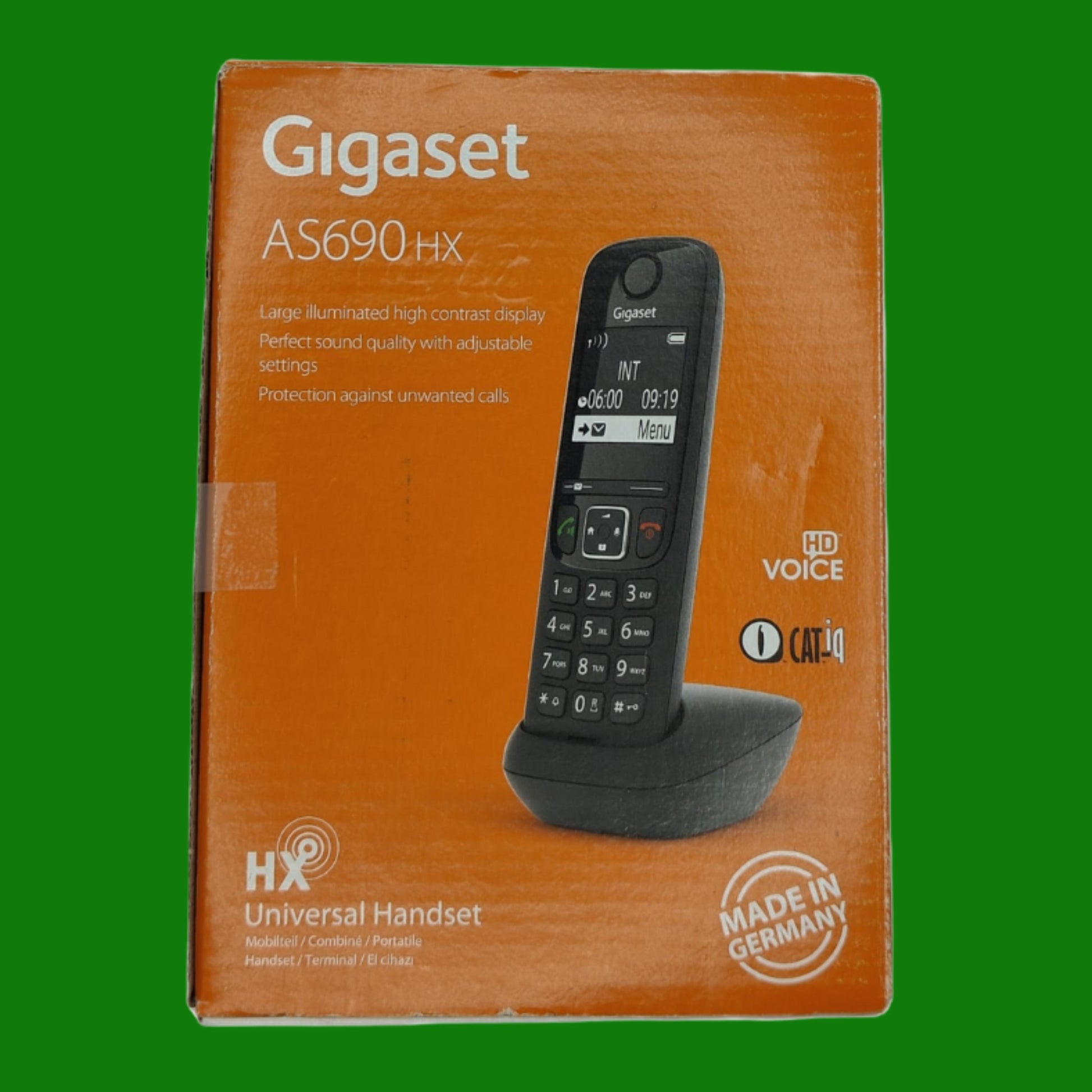 Gigaset AS690HX Telefono Portatile Aggiuntivo con Vivavoce Alta Qualità,