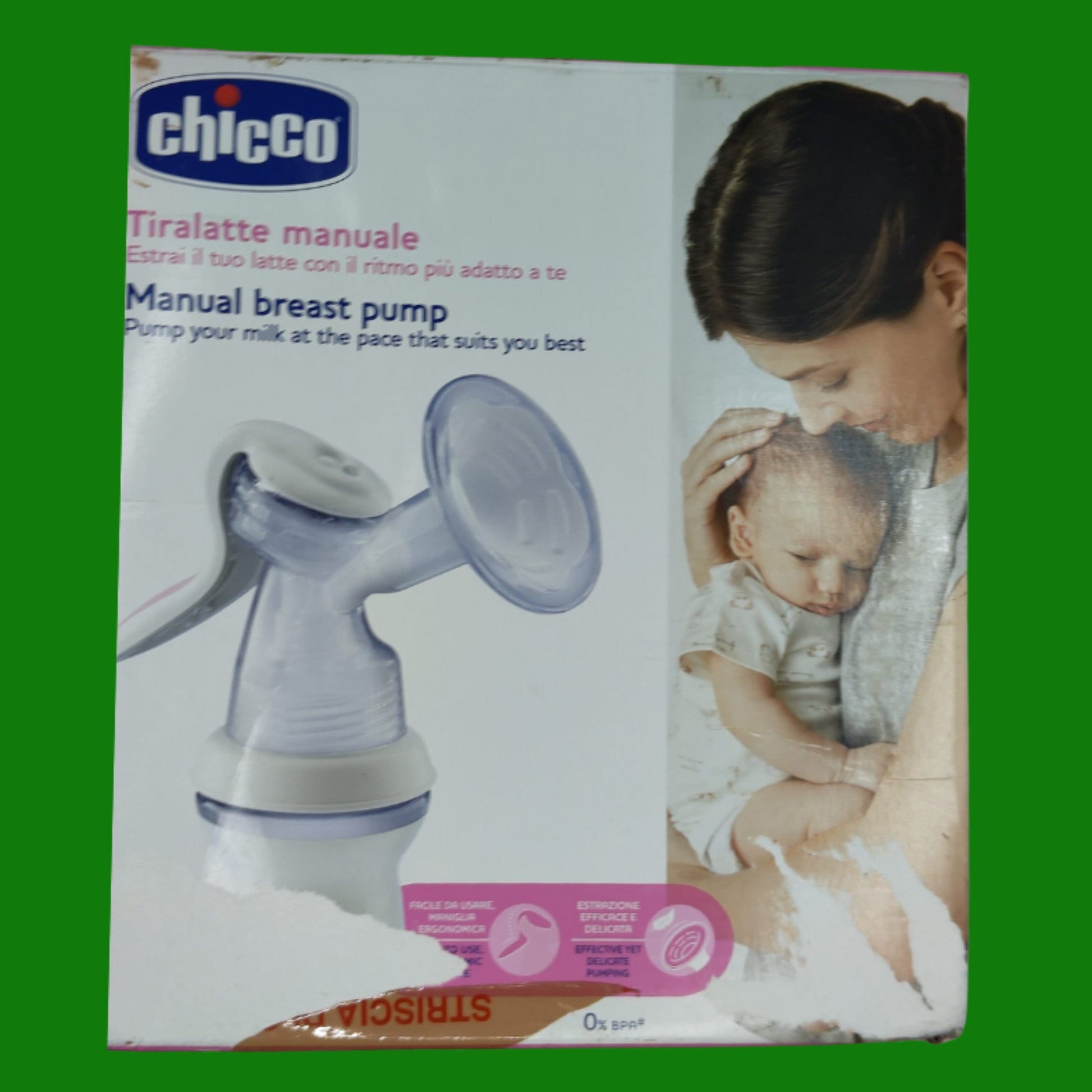 Chicco Natural Feeling Tiralatte Manuale, Confortevole e Veloce