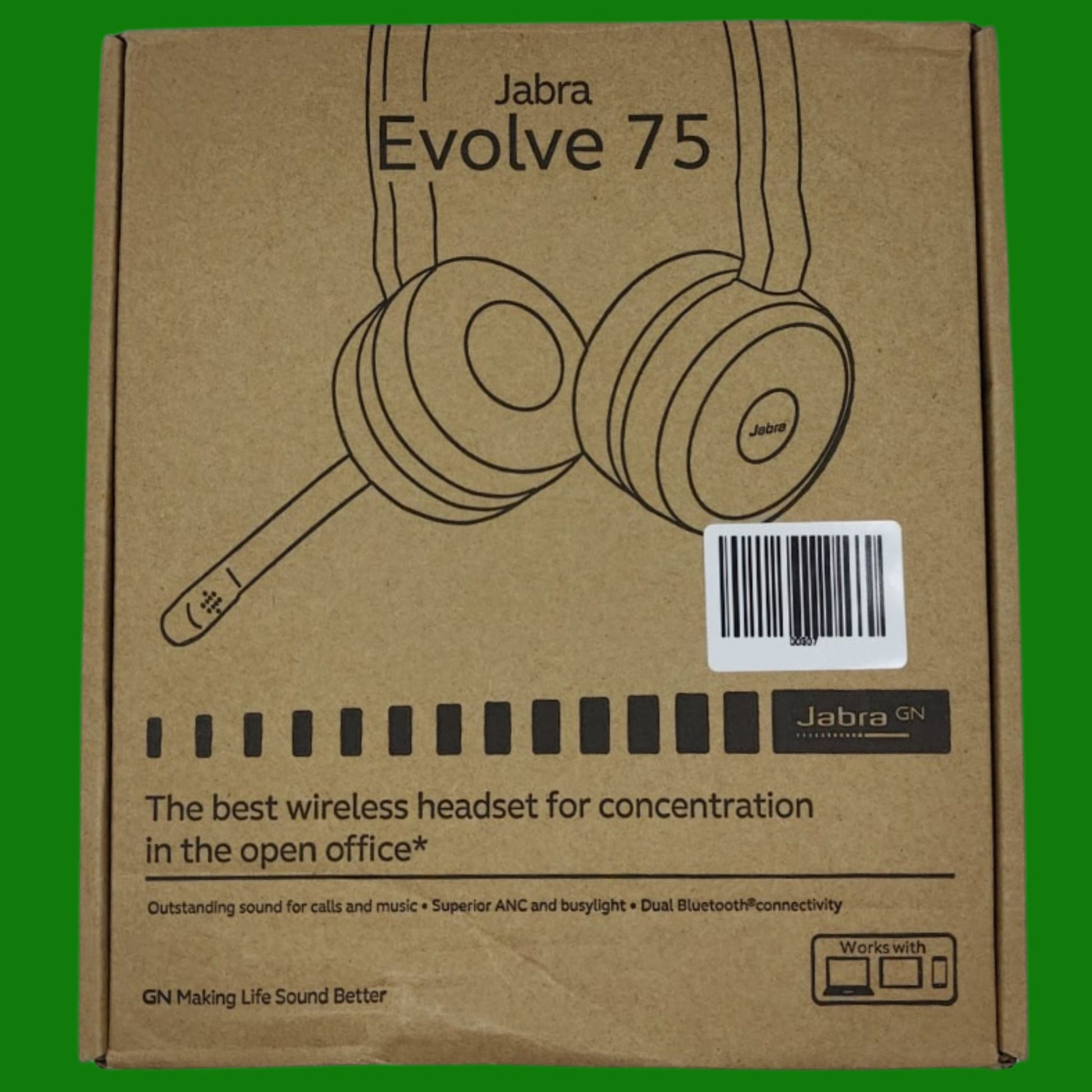 JABRA Cuffie Wireless Evolve 75 MS