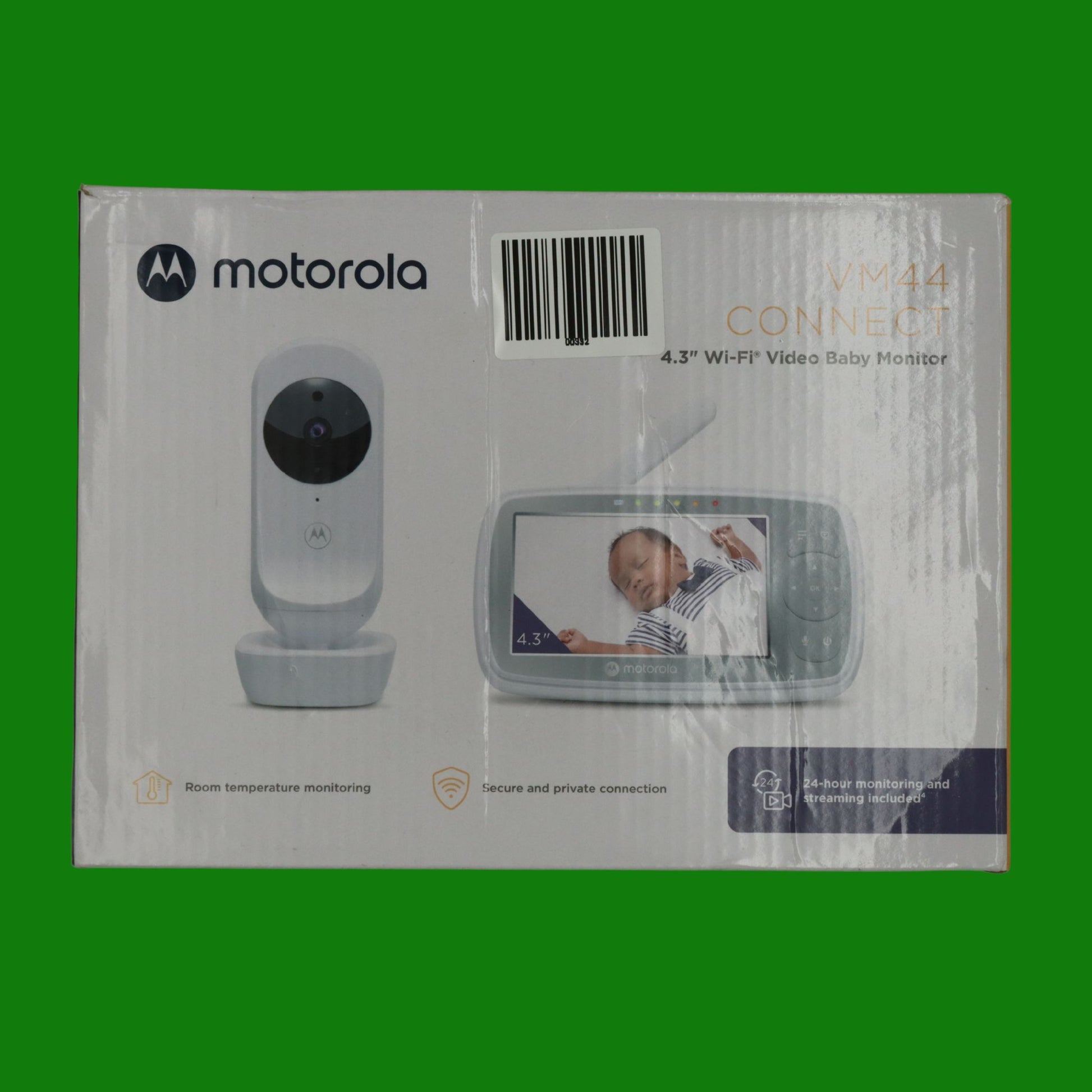 Motorola Nursery VM44 Connect Babyphone Wi-Fi con Videocamera, Baby Monitor
