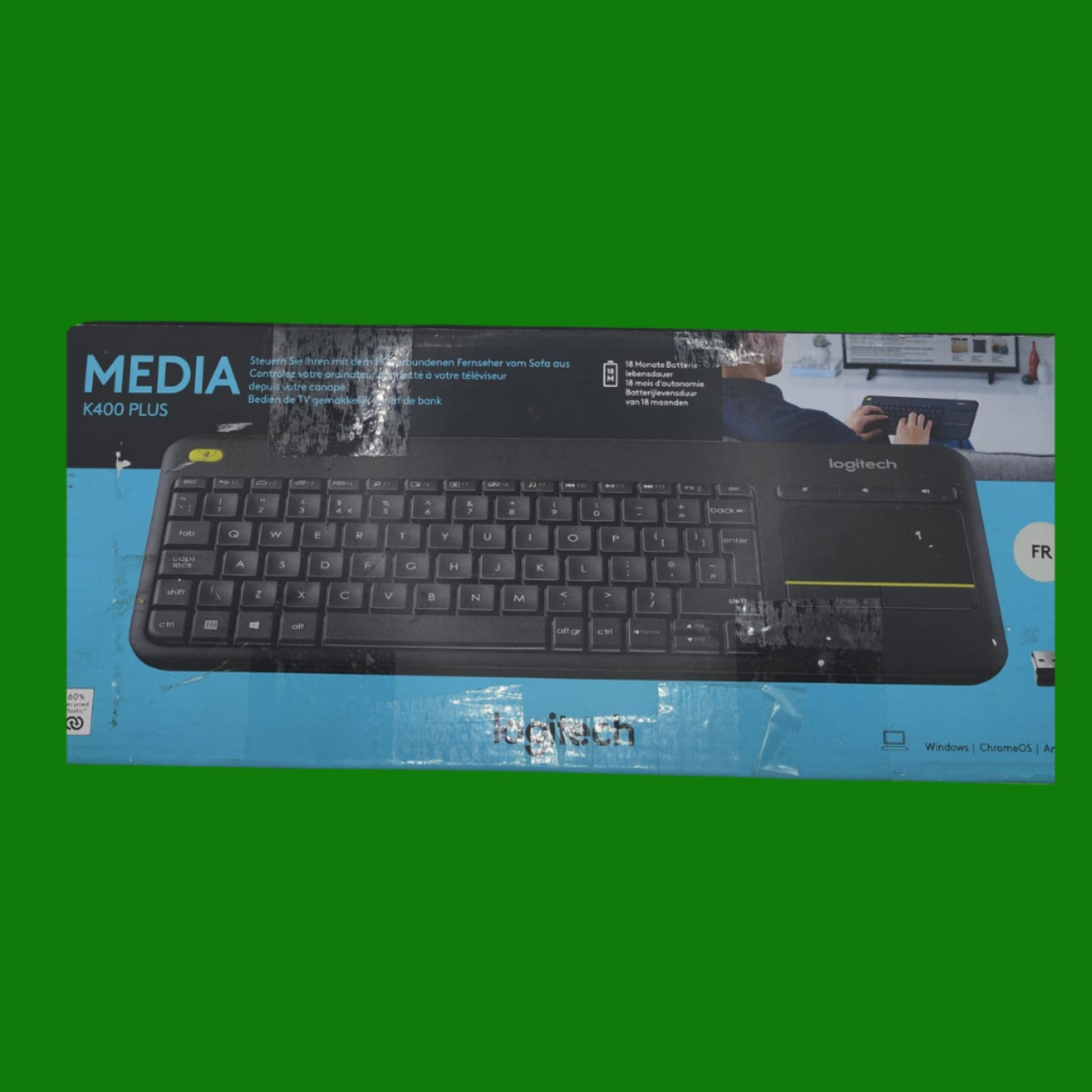 Logitech K400 Plus Tastiera Wireless Touch