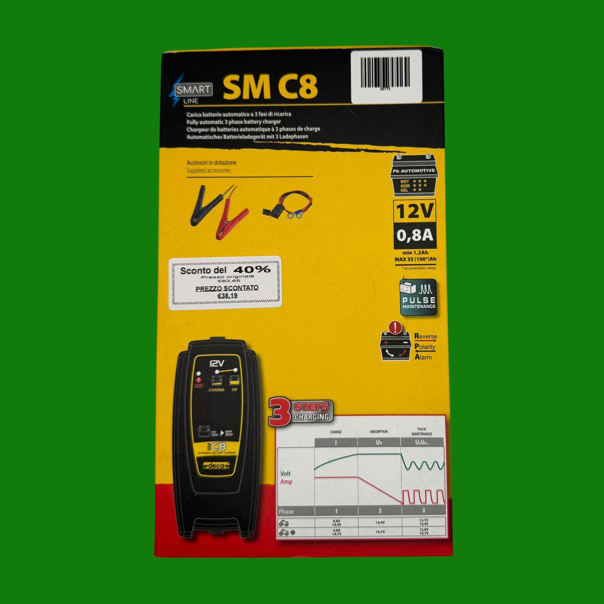 DECA CARICABATTERIA ELETTRONICO SM C8