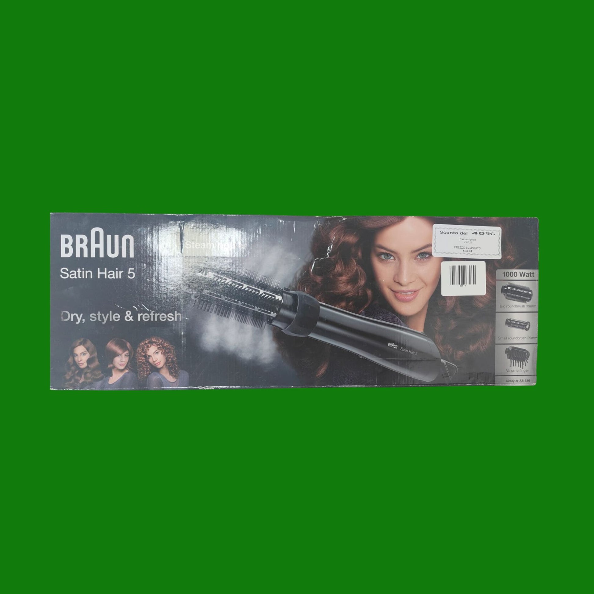 Braun AS530 Satin Hair 5 Modellatore ad Aria per Capelli Accessoriato