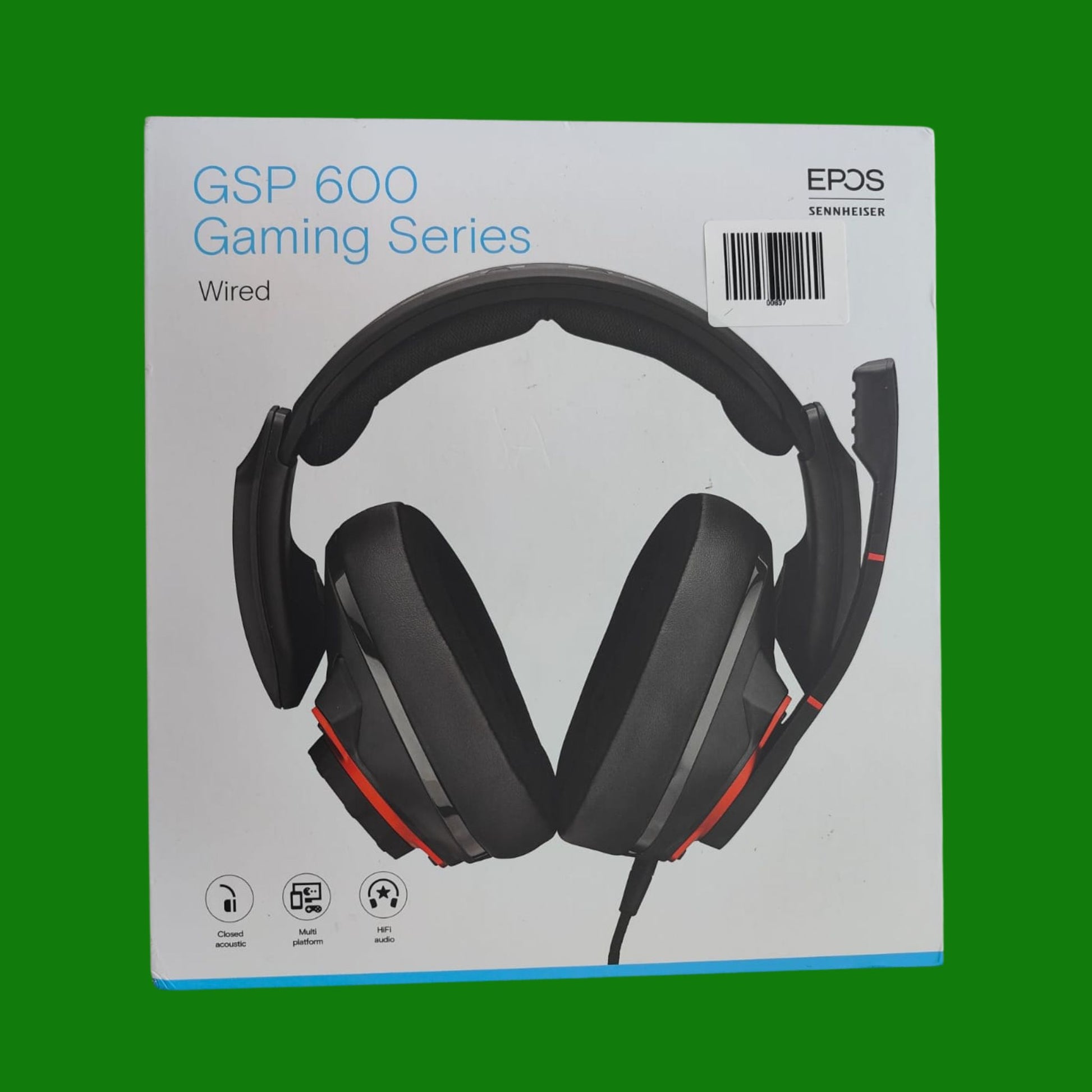EPOS I Sennheiser Cuffie Gaming GSP 500, Cuffie con Microfono con Cancellazione del Rumore, Flip-to-Mute, Ergonomiche, in Memory Foam, Compatibili con PC, Mac, PlayStation Xbox e Nintendo Switch
