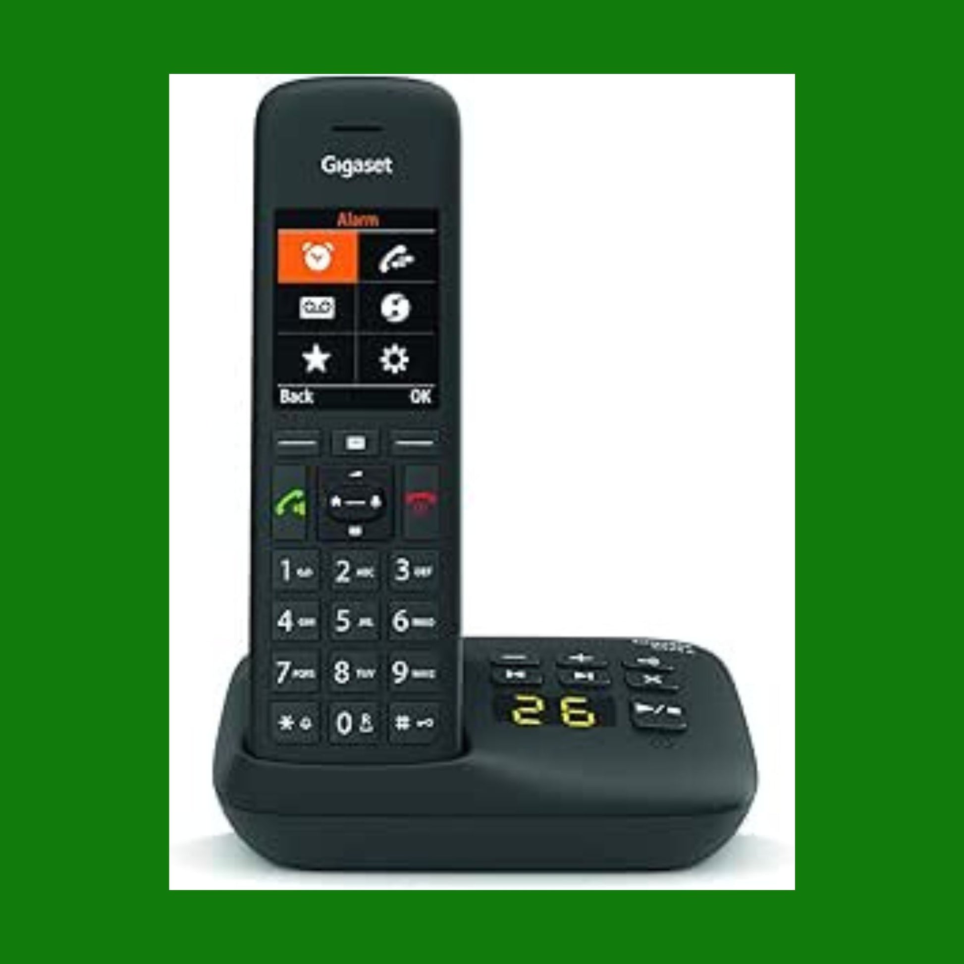 Gigaset C575A Telefono fisso senza fili con segreteria integrata fino a 30