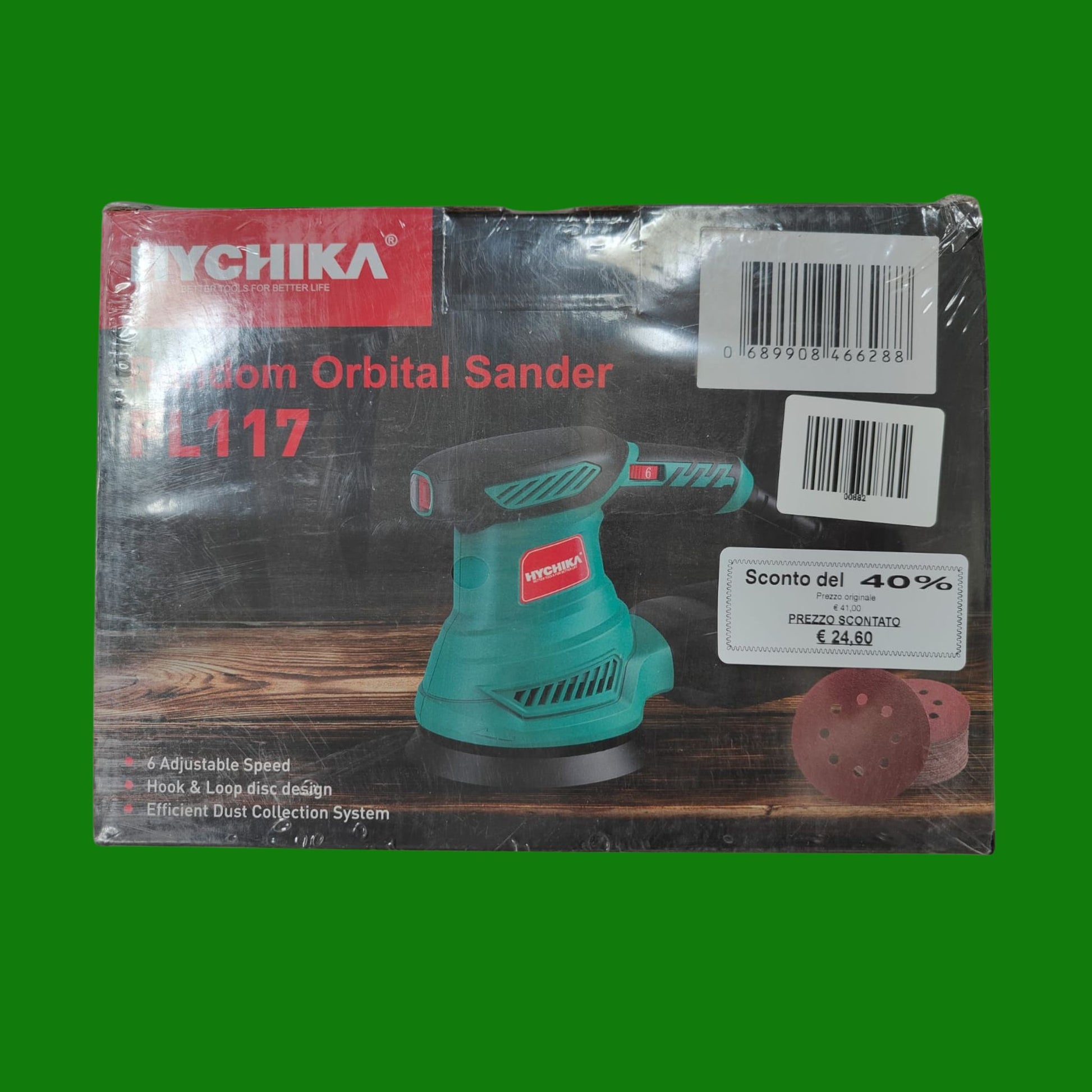HYCHIKA Levigatrice Orbitale 300W, 6 Velocità Regolabil