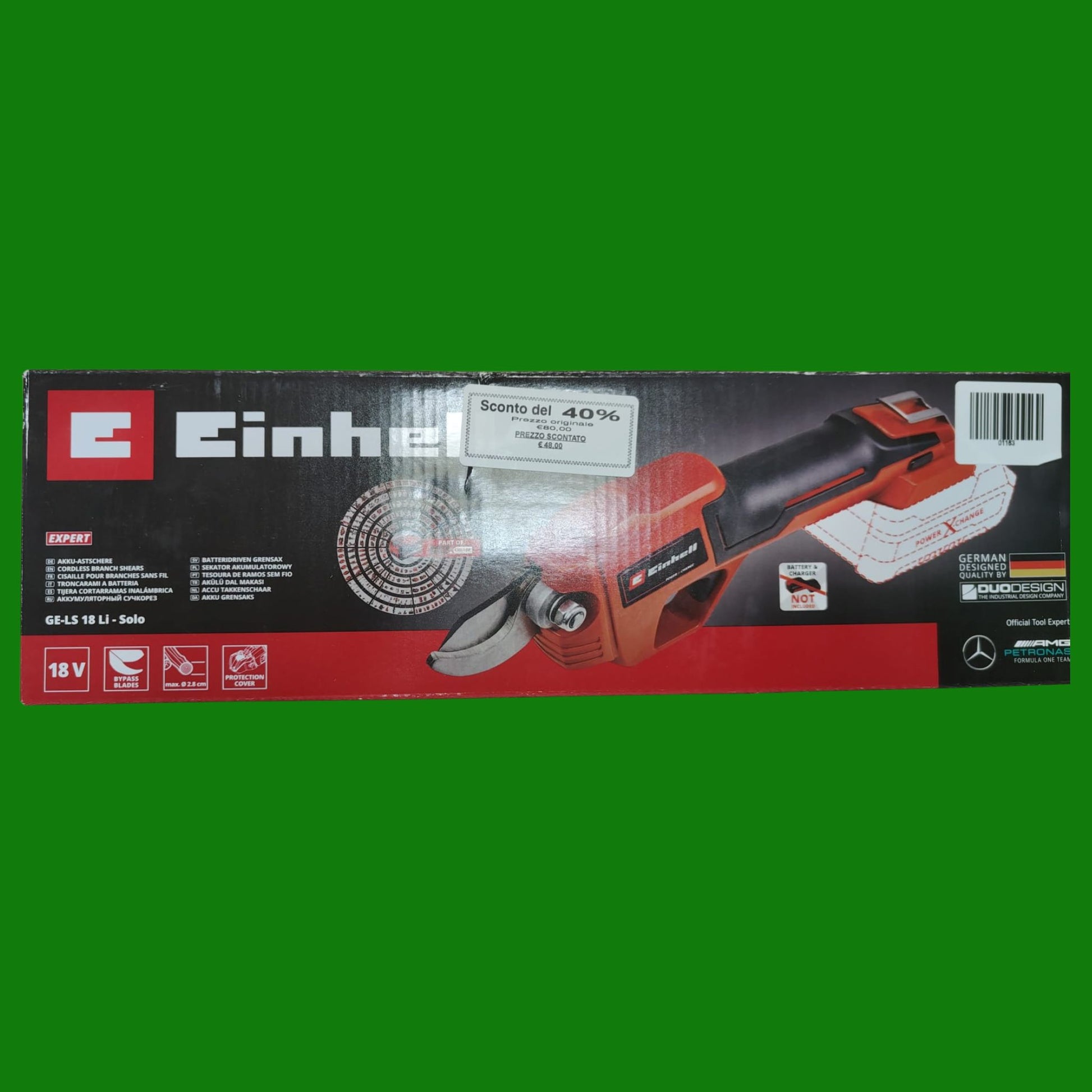 Einhell GE-LS 18 Li-Solo Forbici da potatura a batteria Power X-Change no batteria