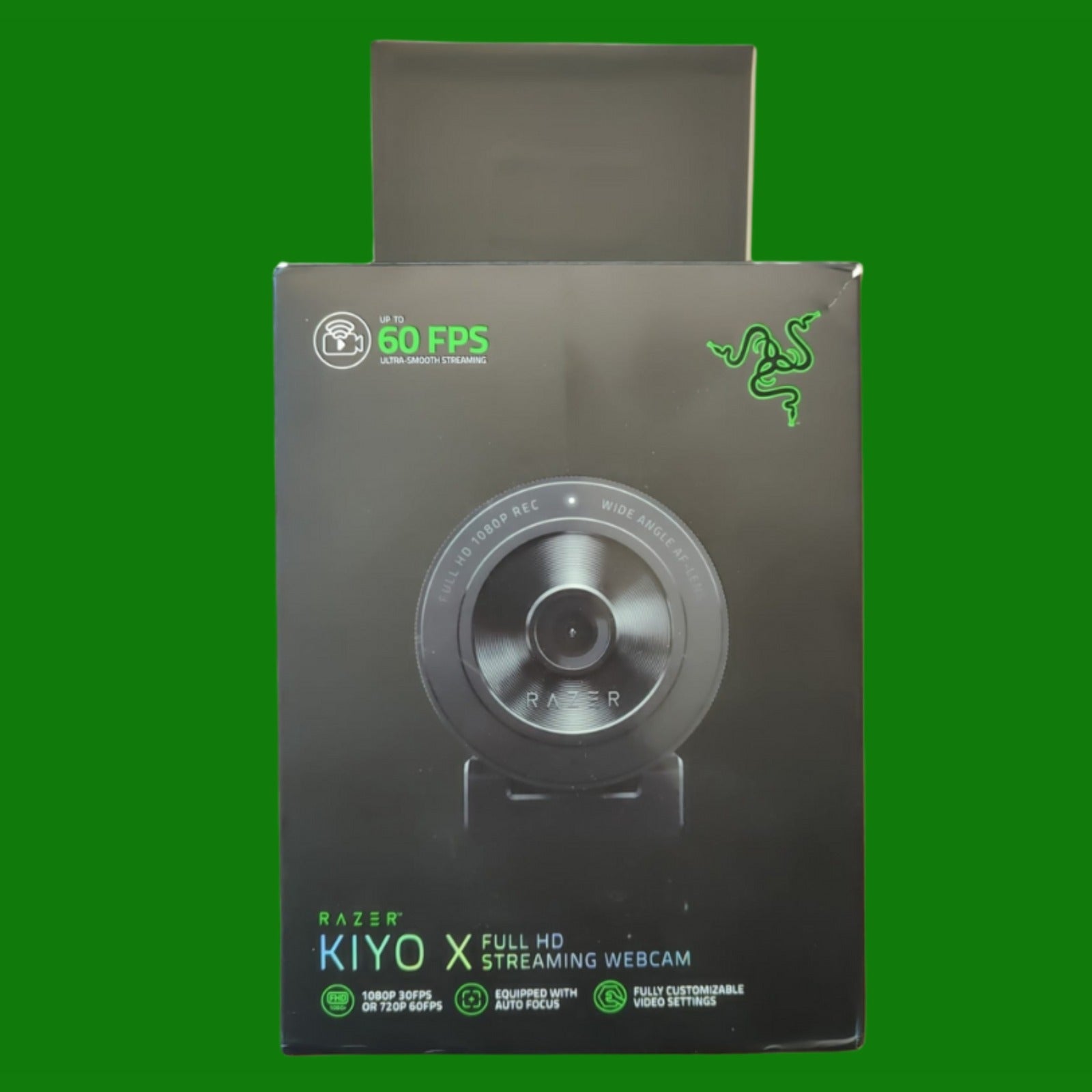 Razer Kiyo X - Webcam Usb Per lo Streaming in Full Hd 1080p 30 Fps