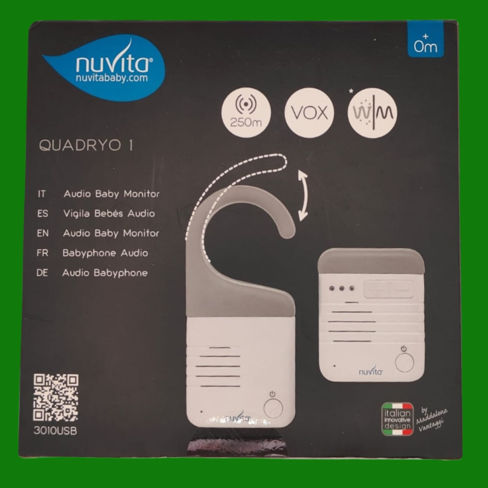 Audio Baby Monitor Digitale - Quadryo Sage Green - 3010