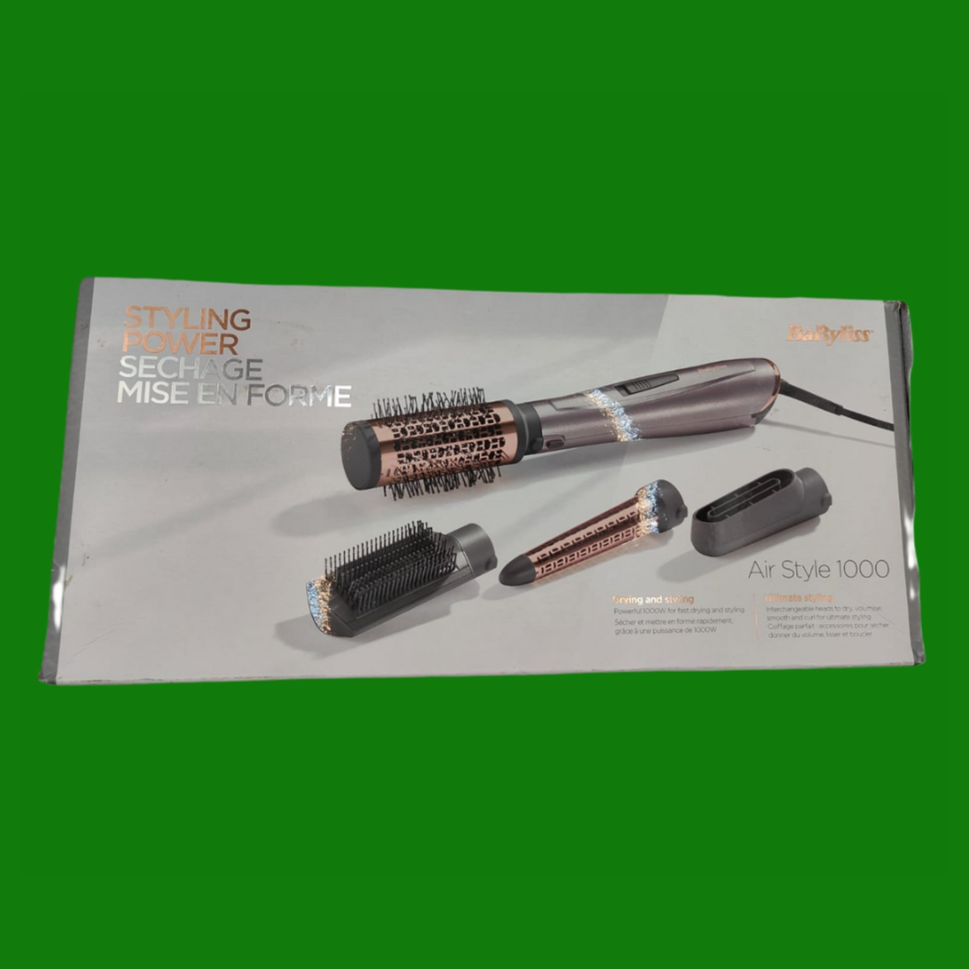 BaByliss Air Style AS136E Spazzola Ad Aria Da 1000W, 4 Accessor