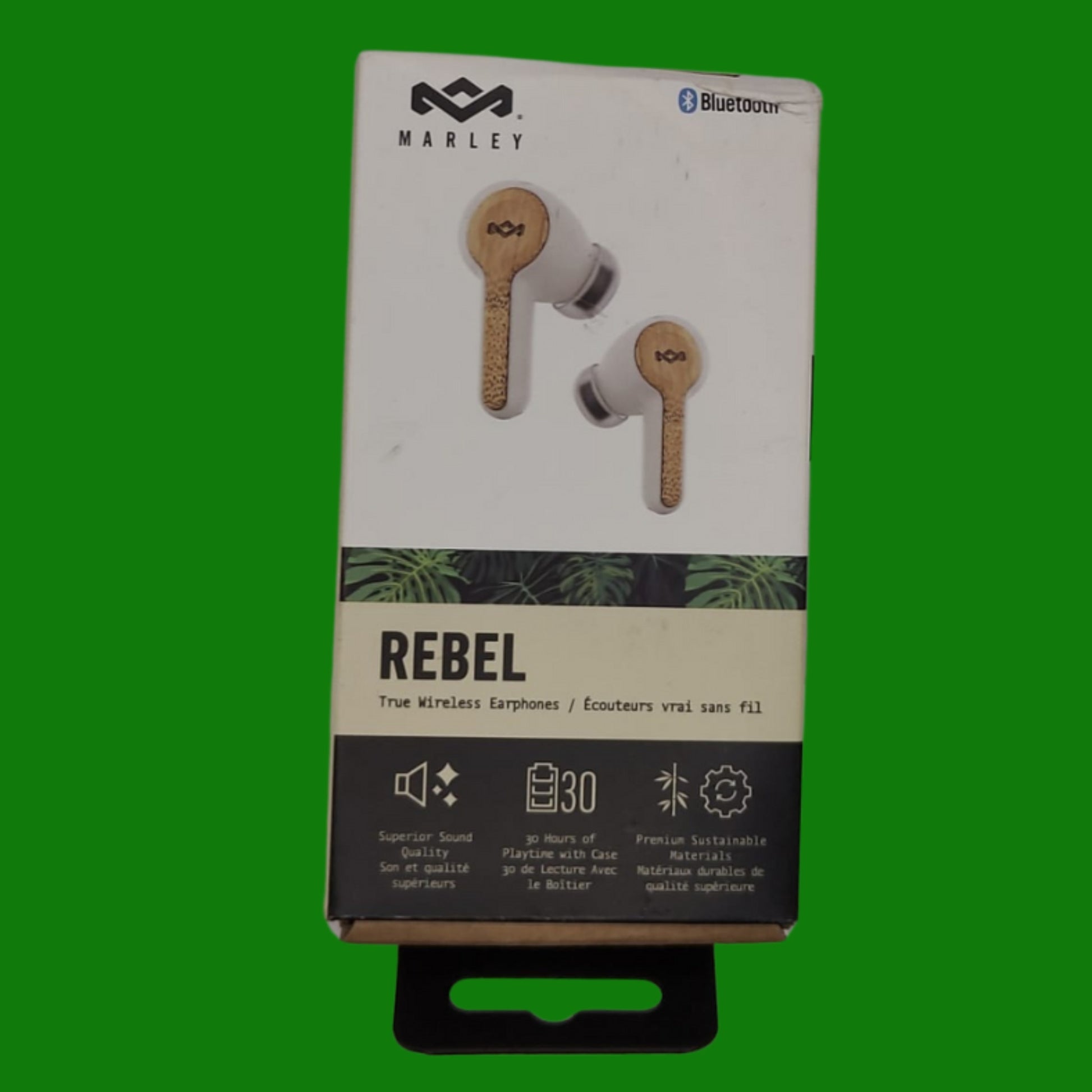 House of Marley Rebel Earbuds - Cuffiette Auricolari Wireless, Materiali Sostenibili