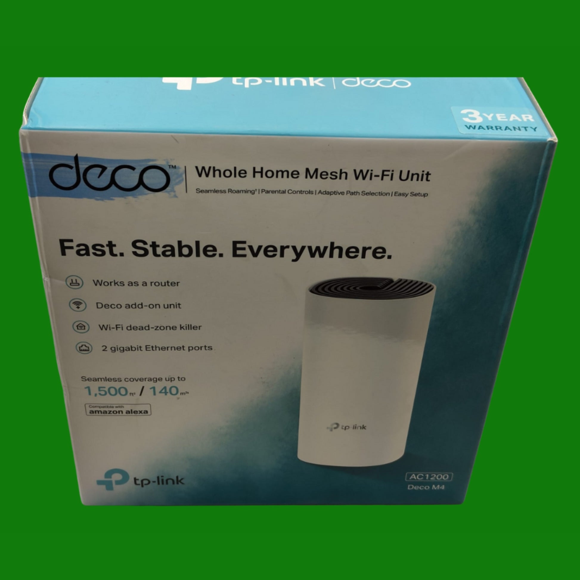 TP-Link Deco M4 Wifi Mesh, Dual Band AC1200, 2 Porte Ethernet Gigabit