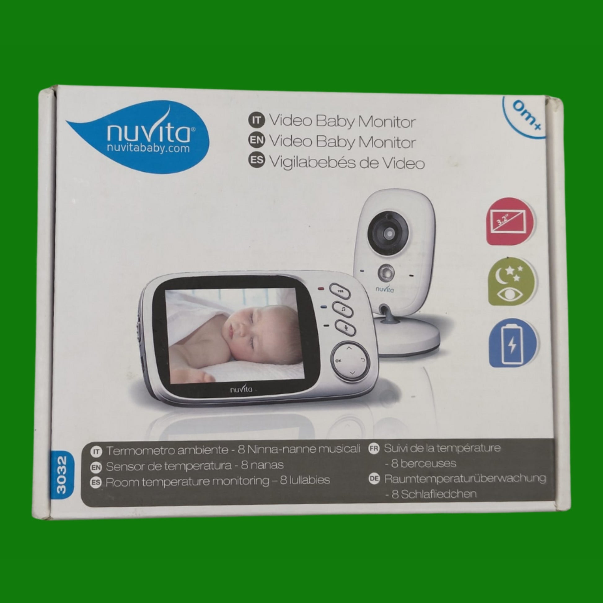 Nuvita Audio Video Baby Monitor 3.3”