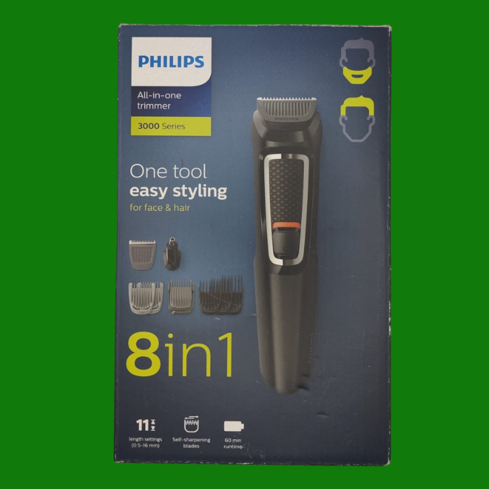 Philips Series 3000, All-In-One rifinitore Multigroom 7