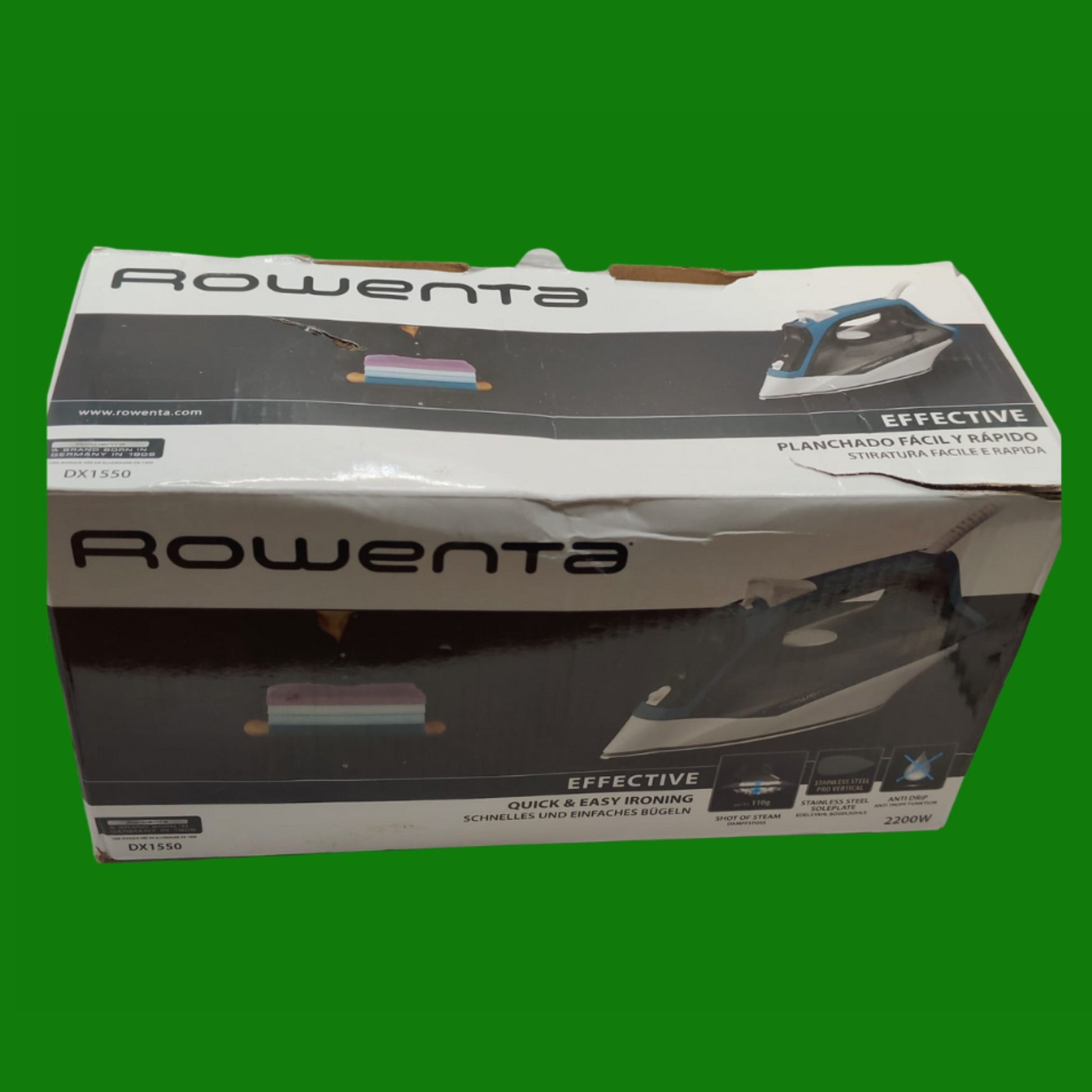 Rowenta DX1550 Effective 2, Ferro da Stiro a Vapore,