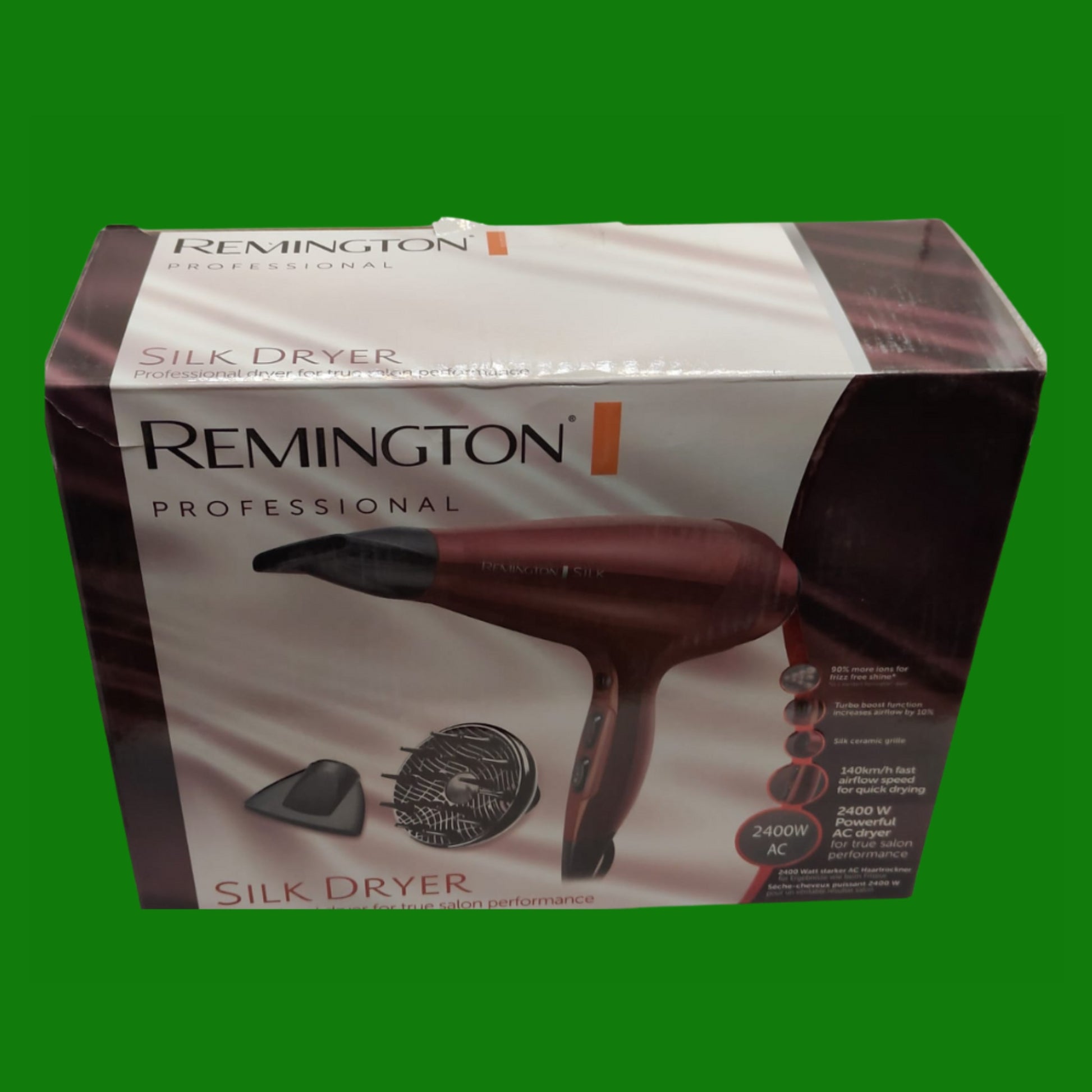 Remington Asciugacapelli Professionale 24000W - Griglia in Ceramica infusa