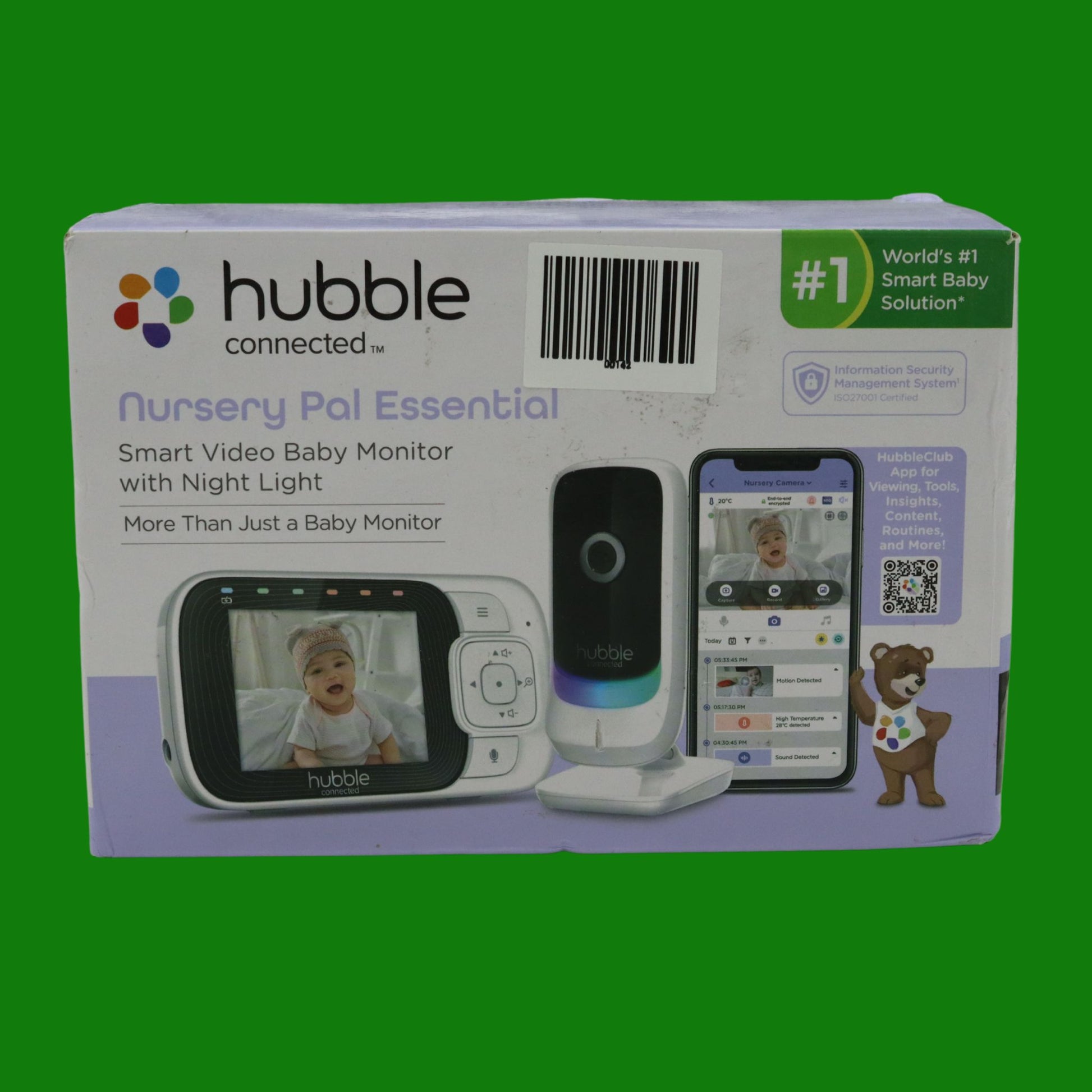 Video monitor hubble nursery pal essential 2.8"