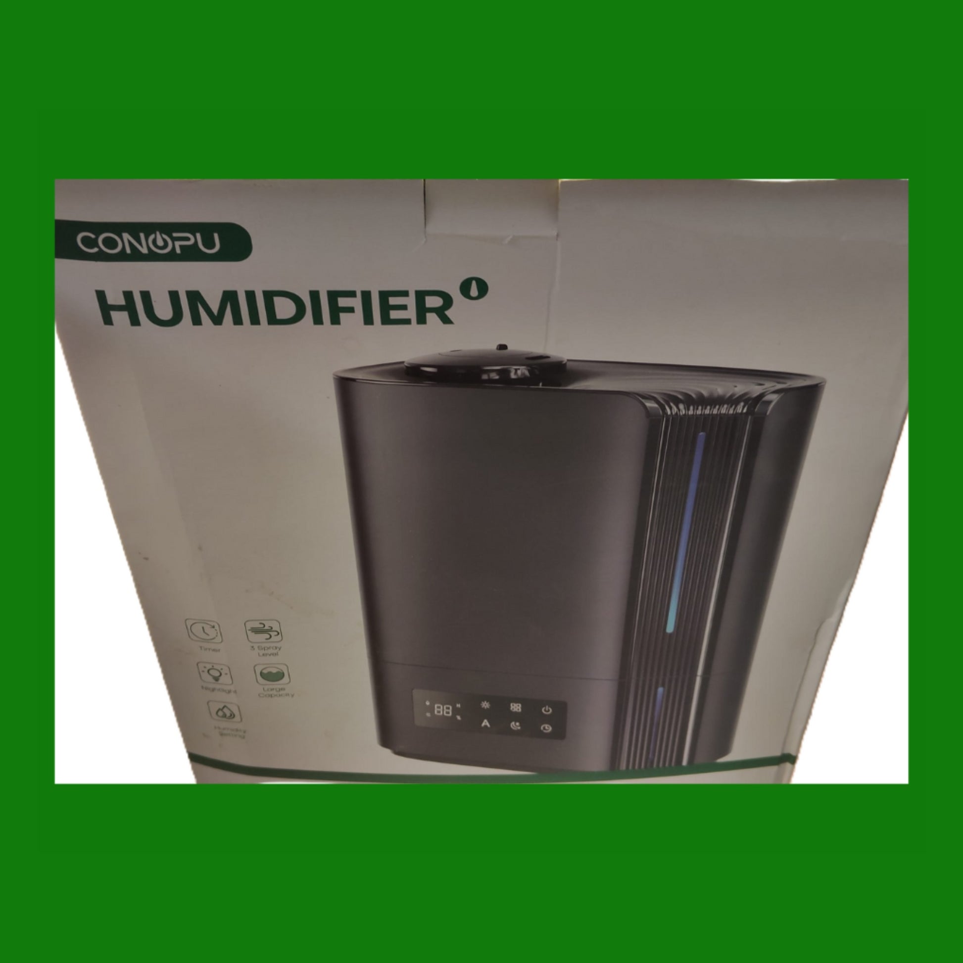 CONOPU Umidificatore Ambiente 6L, Umidificatore Ultrasuoni a Temperatura