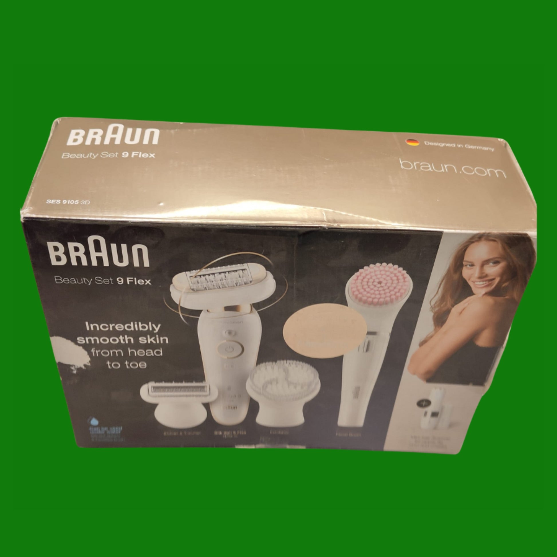 Braun Silk-épil 9 Flex Depilatore Donna, Epilatore Elettrico Donna con Testina Flessibile