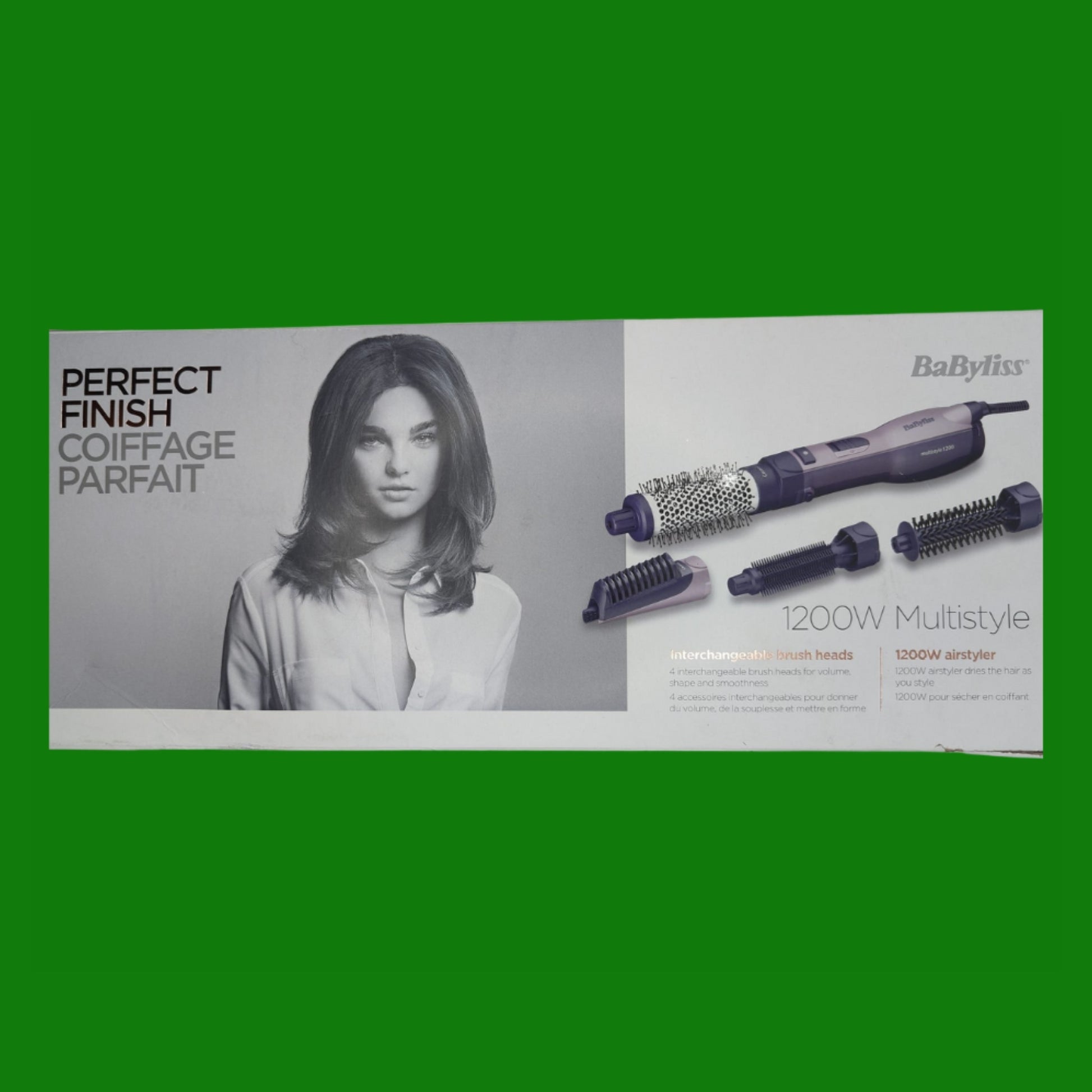 BaByliss Spazzola ad aria calda multistyle AS121E, 1200 watt ionica