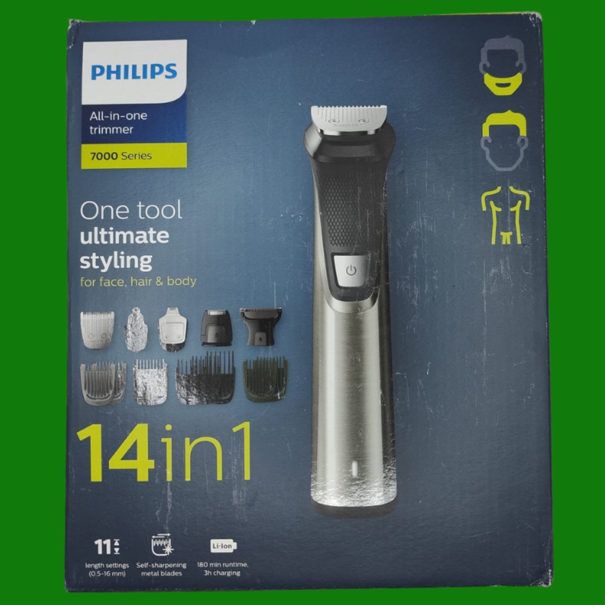 Philips MULTIGROOM Series 7000 MG7745/15 14 in 1, Barba, capelli e corpo
