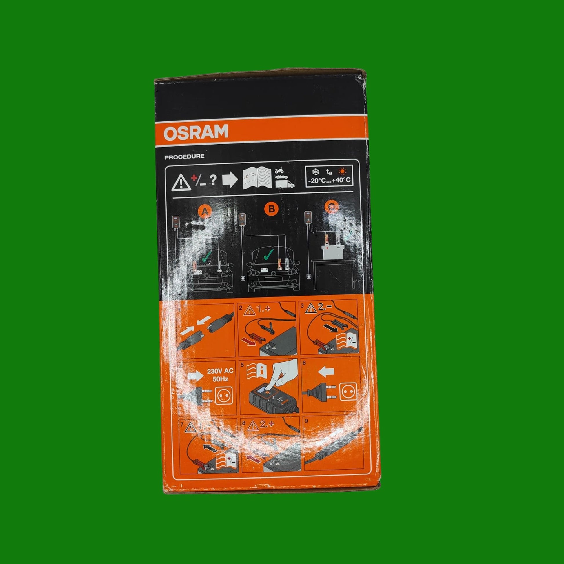 OSRAM BATTERYcharge 904, caricabatterie intelligente 4A e mantenitore di carica, per batterie di piccole dimensioni, 12v