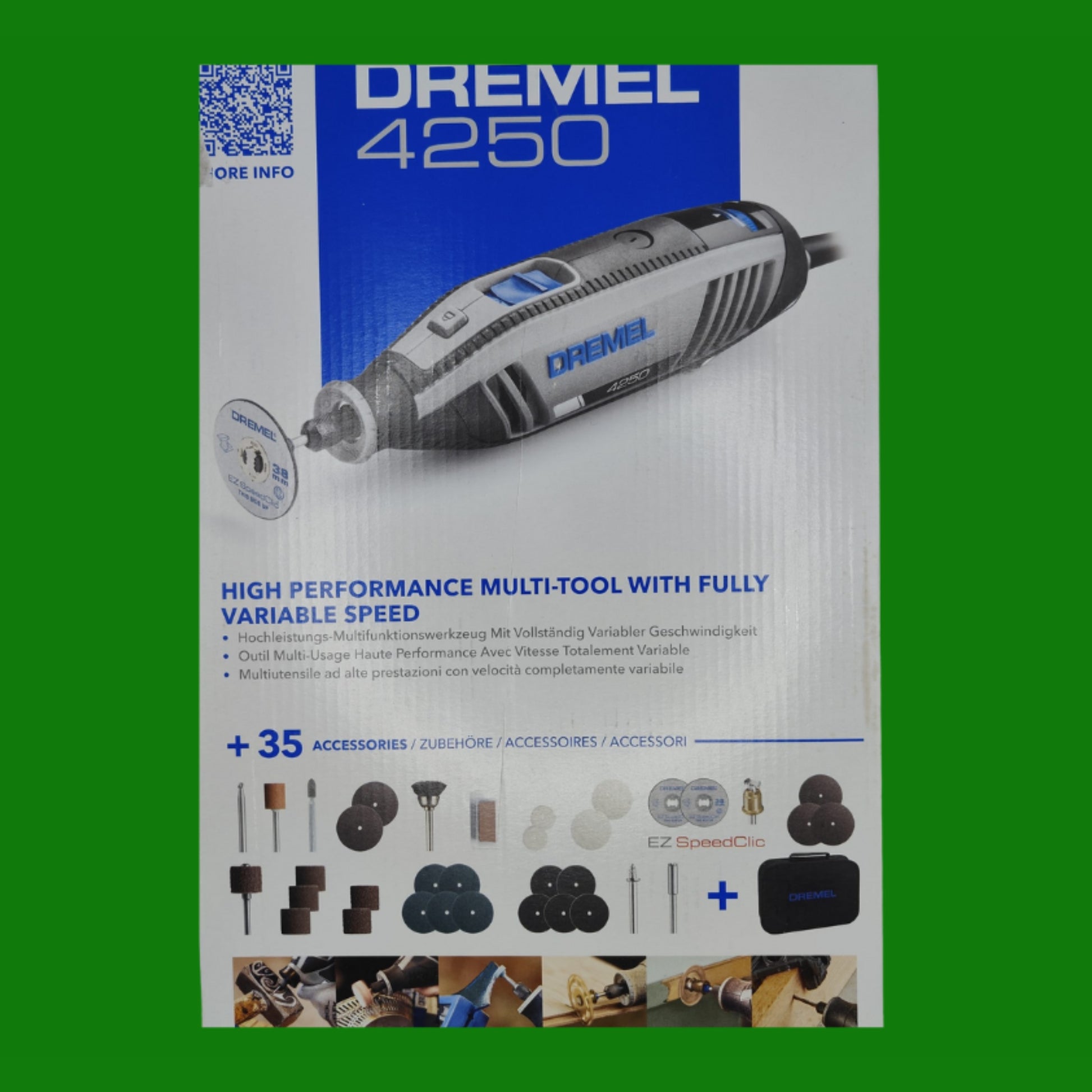 Dremel 4250 Multiutensile 175 W, Kit Multiutensile con 35 Accessori