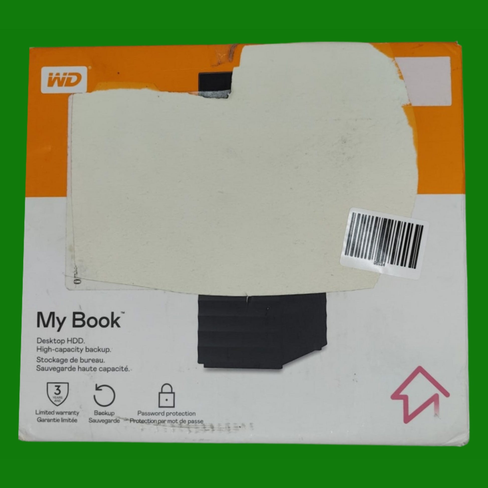 WD 18TB My Book Desktop Hard disk, USB 3.0 con protezione con password