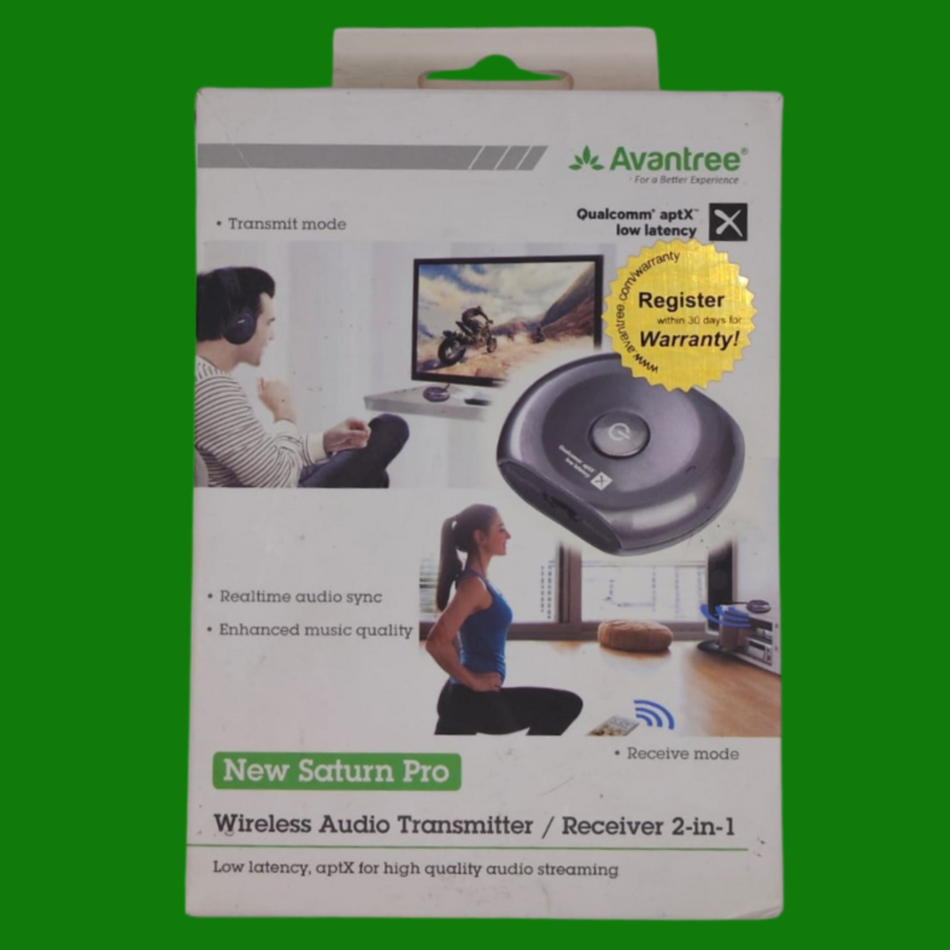 Avantree Saturn BTTC-200X Portable Bluetooth Transmitter and Receiver, B Audio