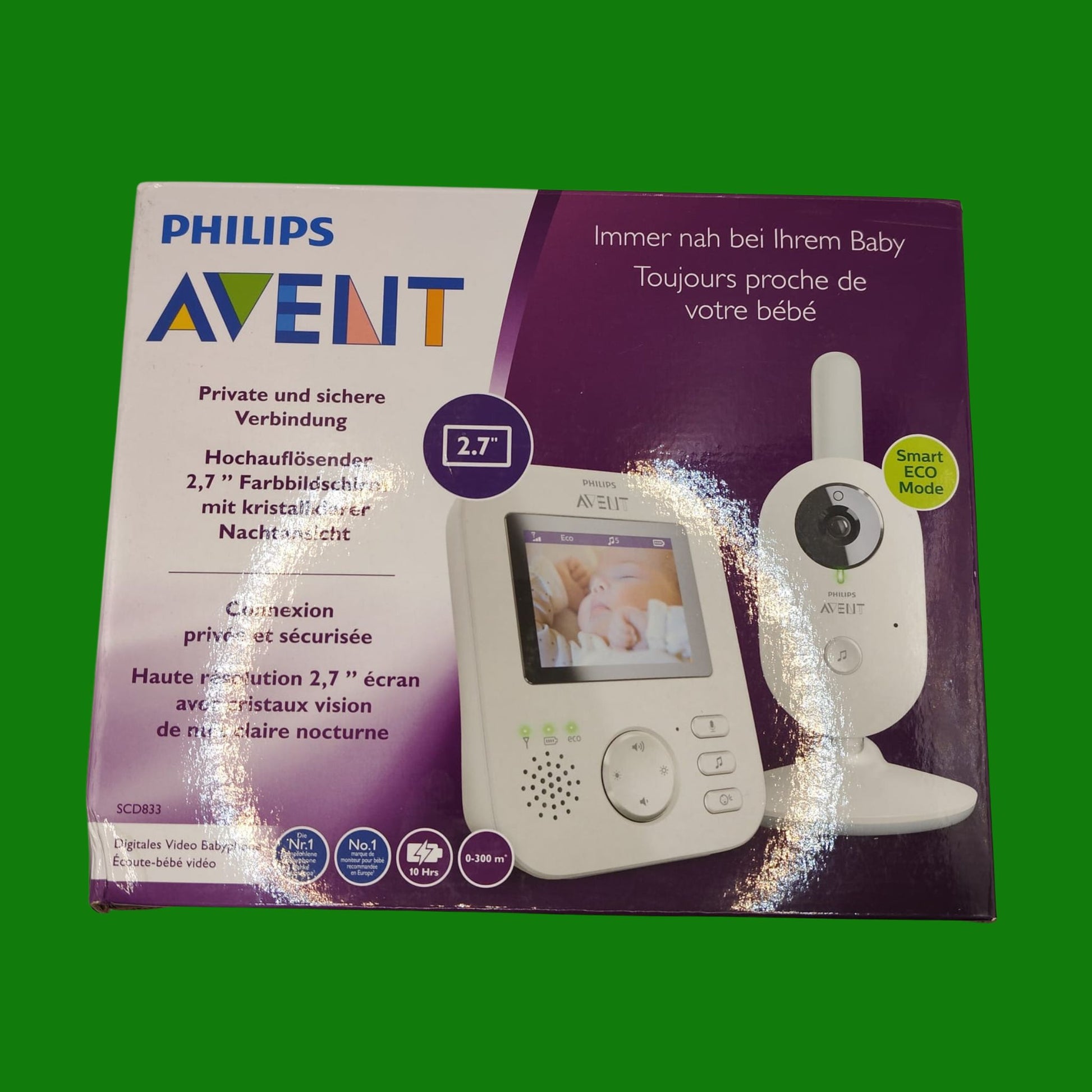 Philips Avent Advanced Video Baby Monitor con telecamera e audio