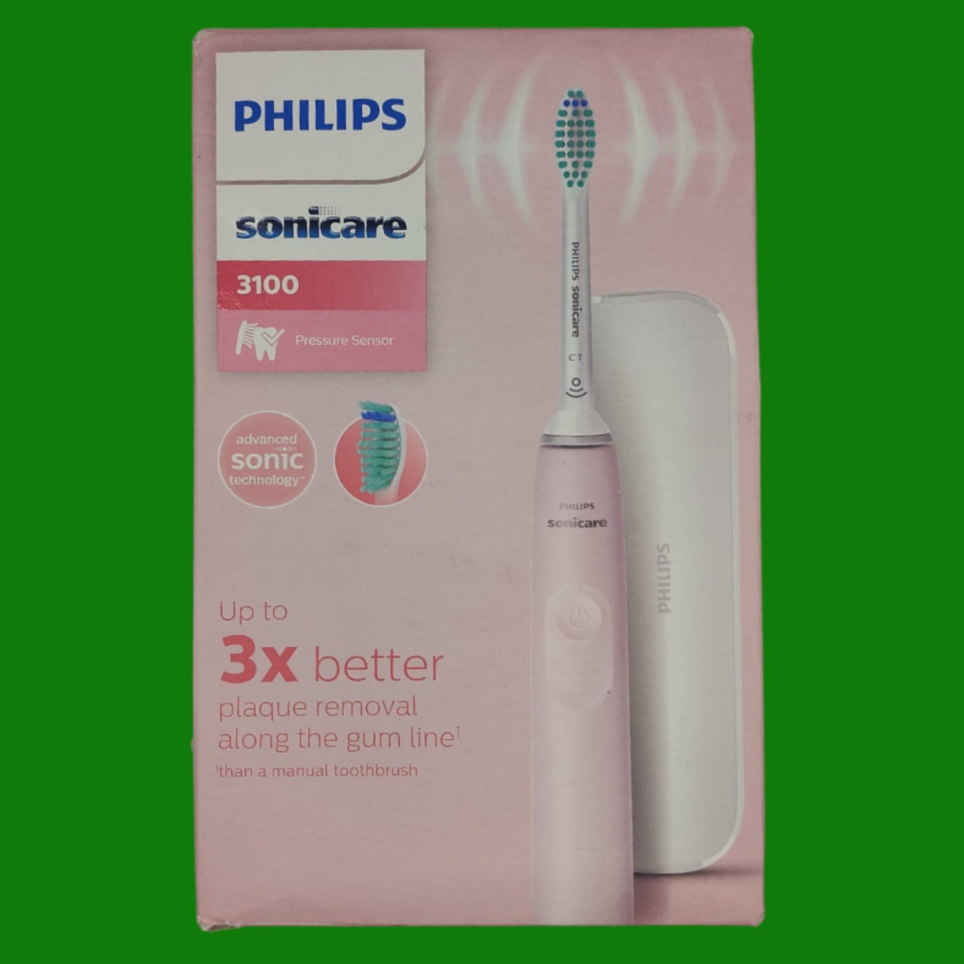Philips Sonicare Serie 3100 Spazzolino elettrico sonico, con sensore di pressione
