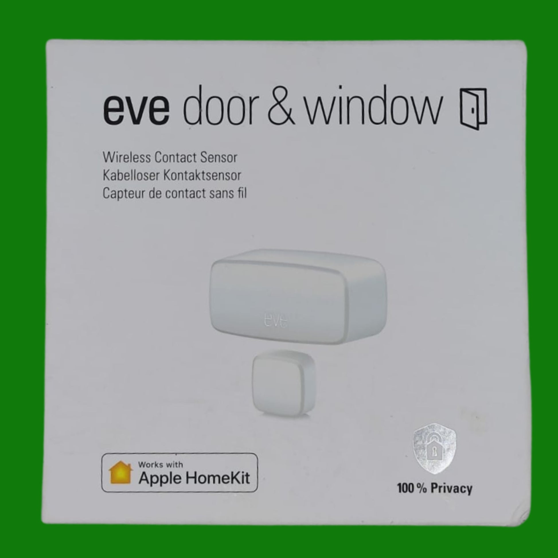 Eve Door & Window (Matter) - Sensore intelligente di contatto, sicurezza domestica,