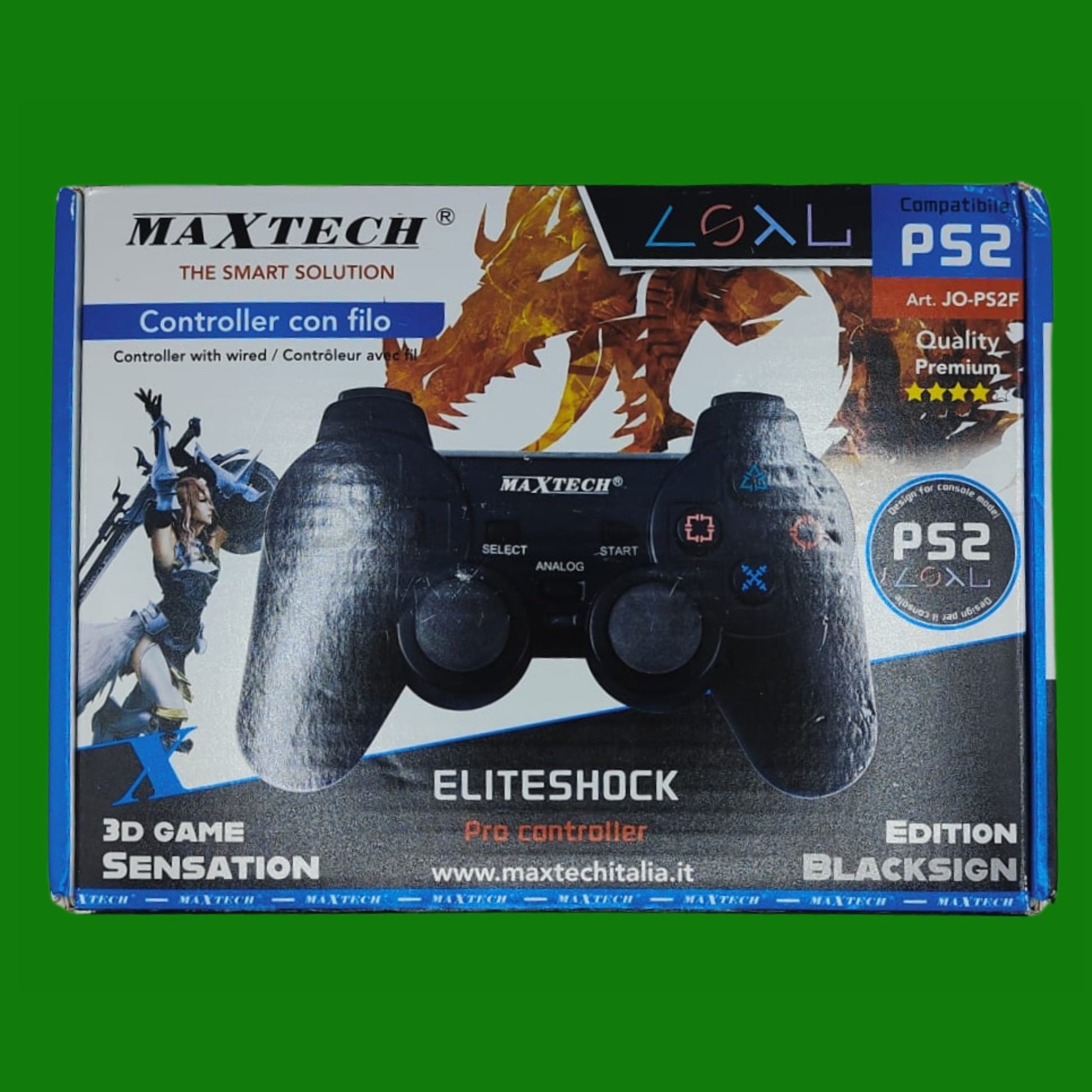 Joystick con filo compatibile Playstation 2 Controller Joypad - JO-PS2F