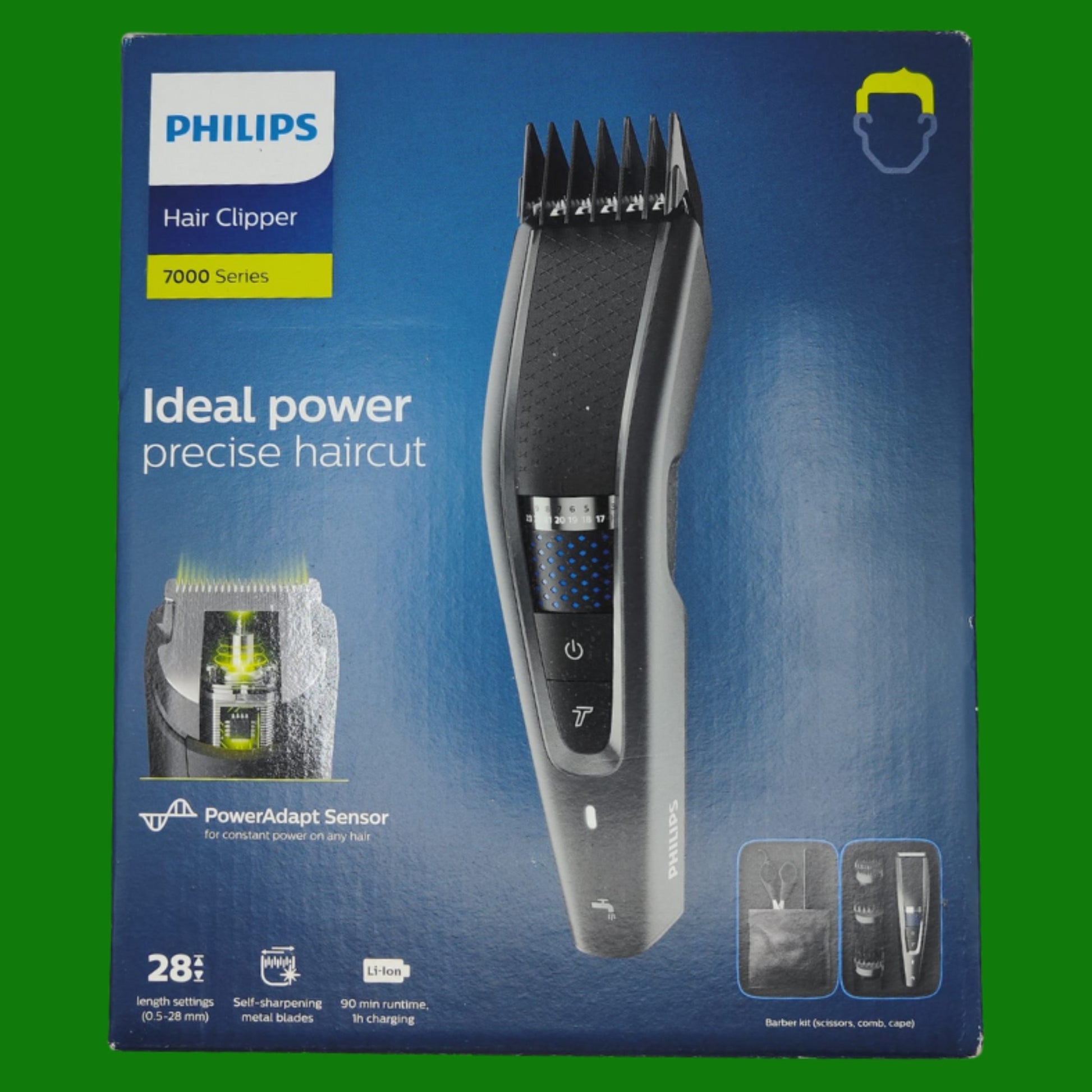 PHILIPS Hair Clipper Serie 7000 Regolacapelli Con Tecnologia Trim-N-Flow Pro,