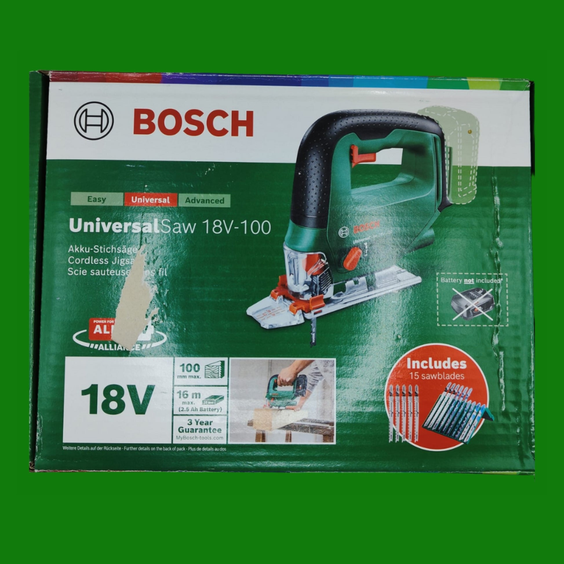Bosch Home and Garden 0603011101 Bosch Seghetto Alternativo UniversalSaw 18V-100