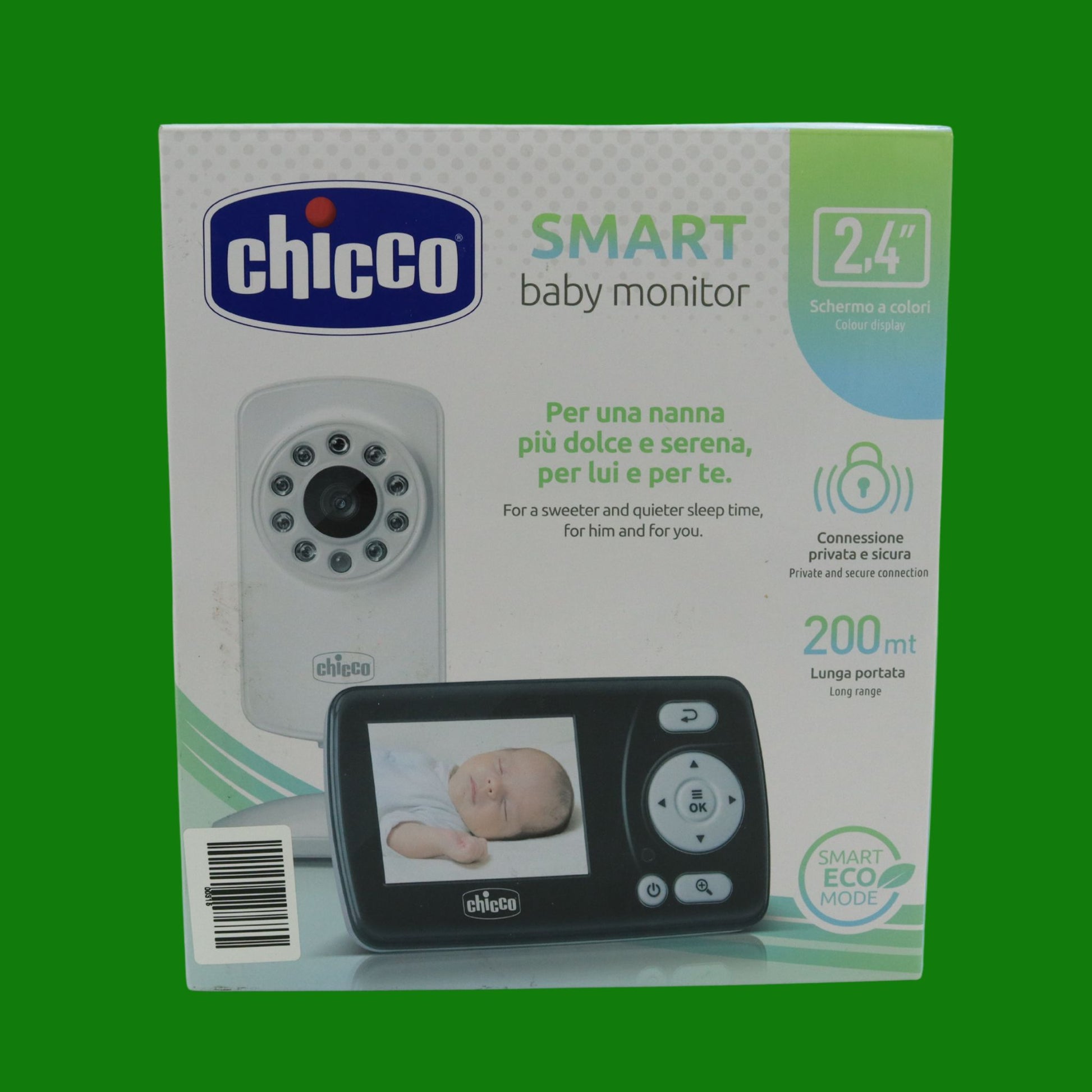 Chicco Baby Monitor Video Smart, Videocamera Per Neonati