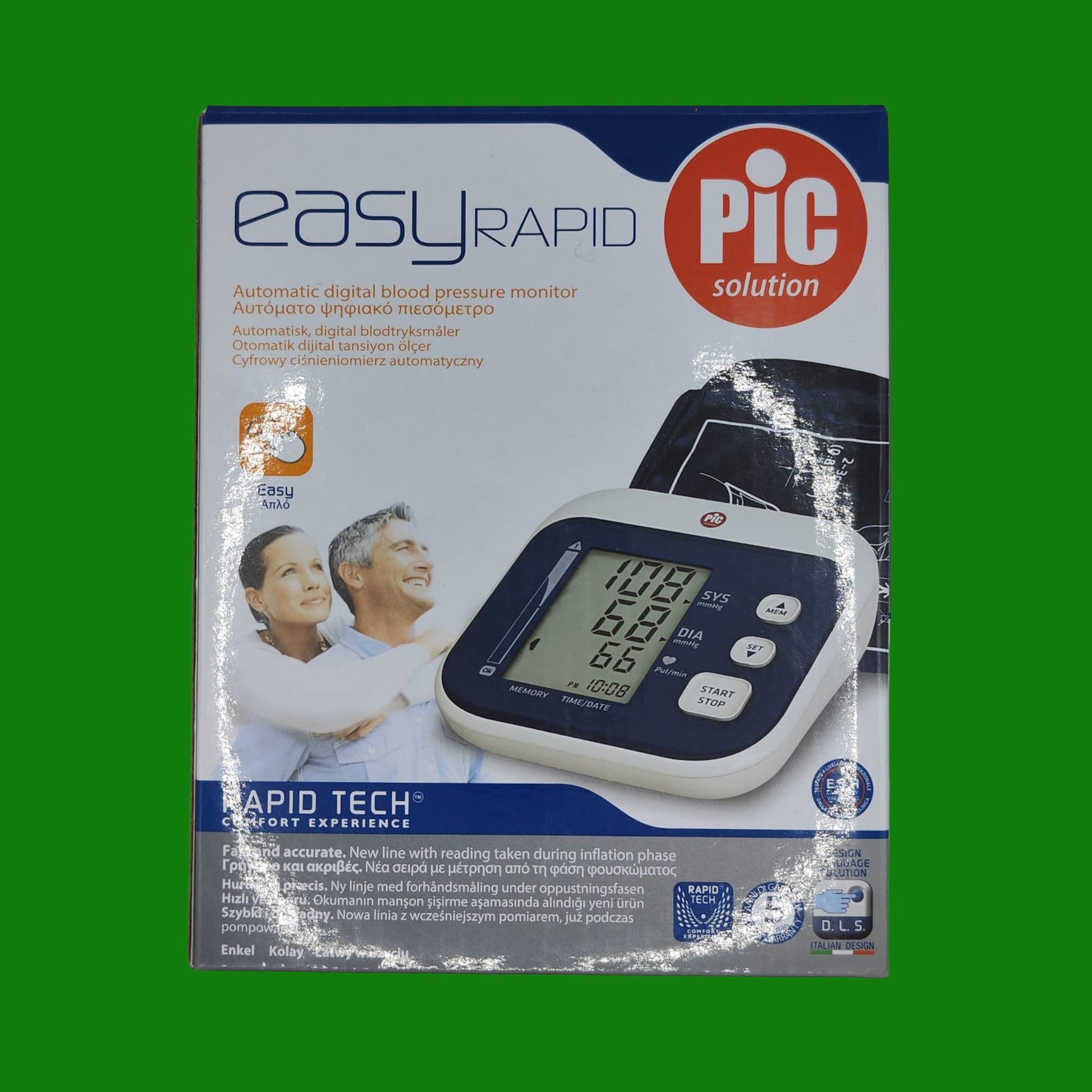 Pic Solution - Literapid Misuratore di Pressione Arteriosa da Braccio Digitale,
