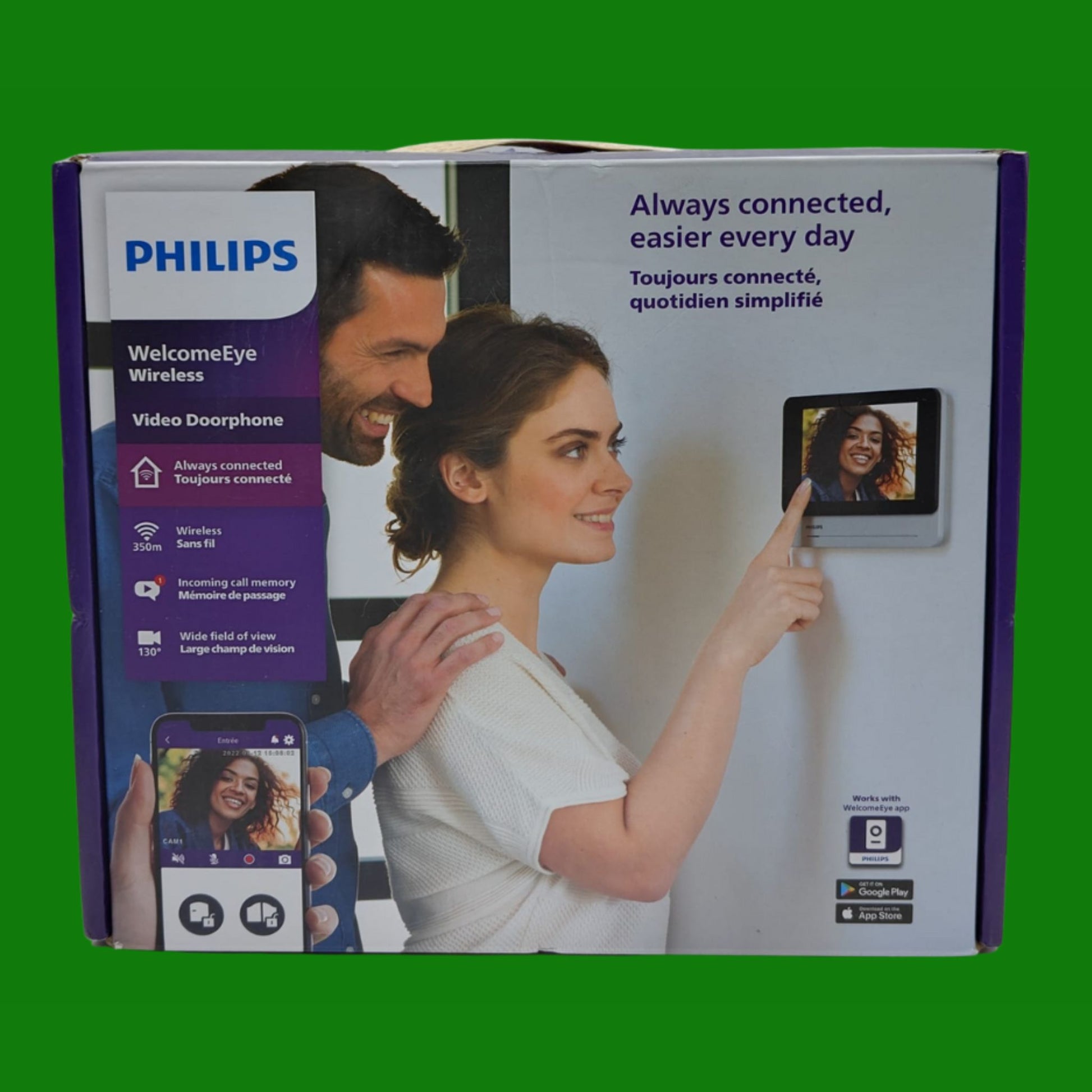 Philips - Videocitofono touch da 7" wireless e connesso