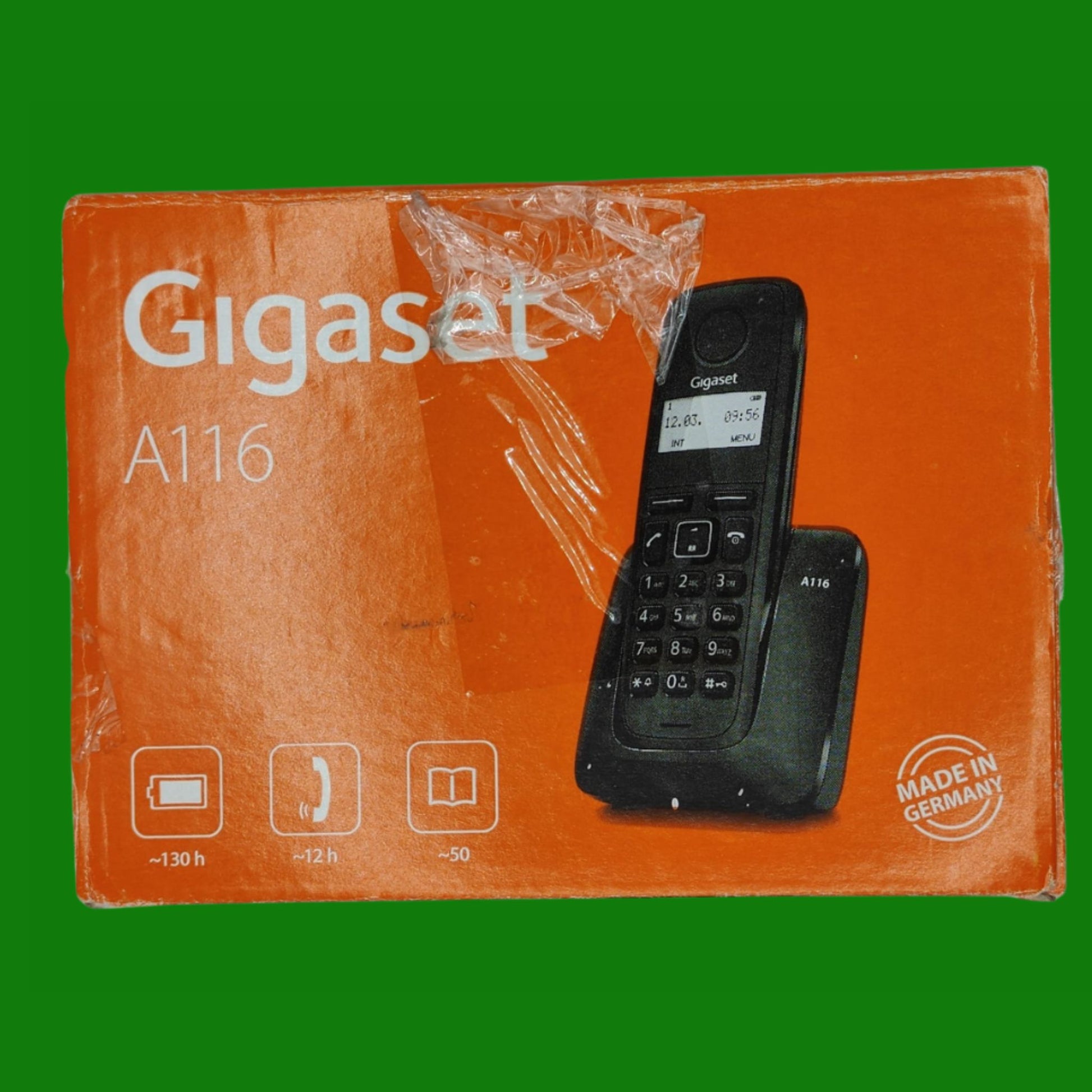 Gigaset A116 - Telefono senza fili DECT, colore: Nero