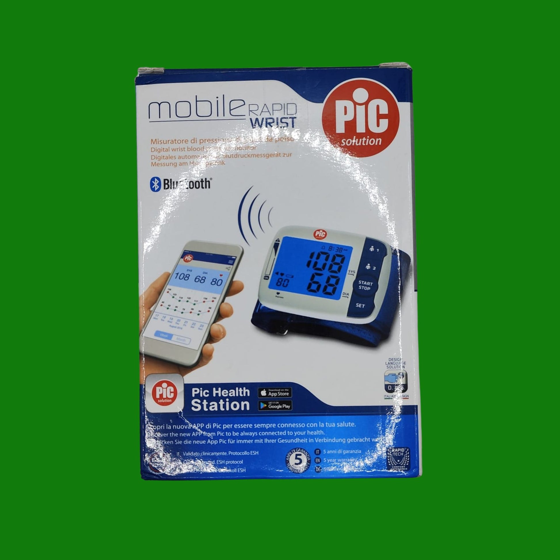 Pic Solution Mobilerapid Wrist Sfigmomanometro Digitale Da Polso