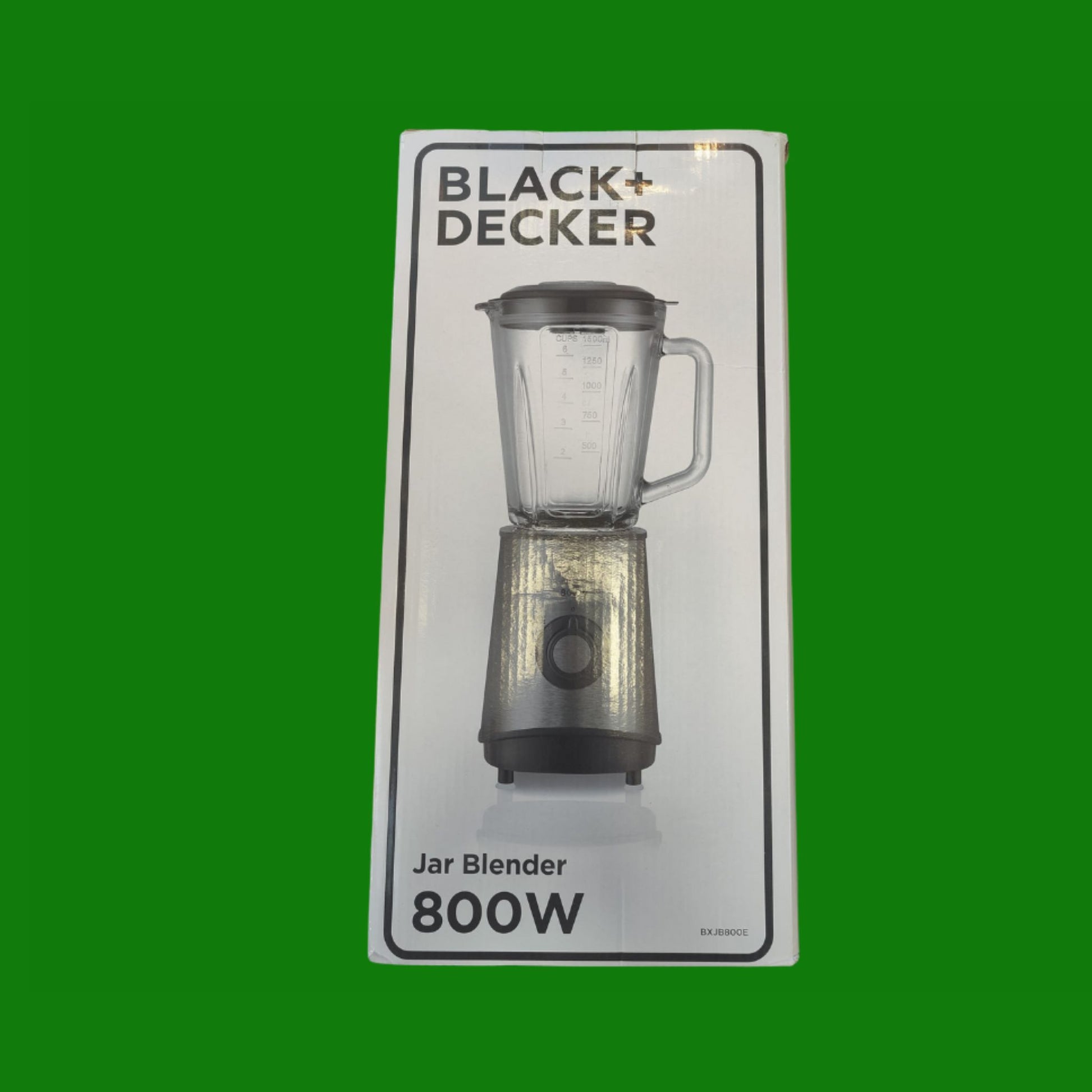 BLACK+DECKER BXJB800E - Frullatore, 800W, caraffa in vetro 1,5L, 2 velocità + Pulse