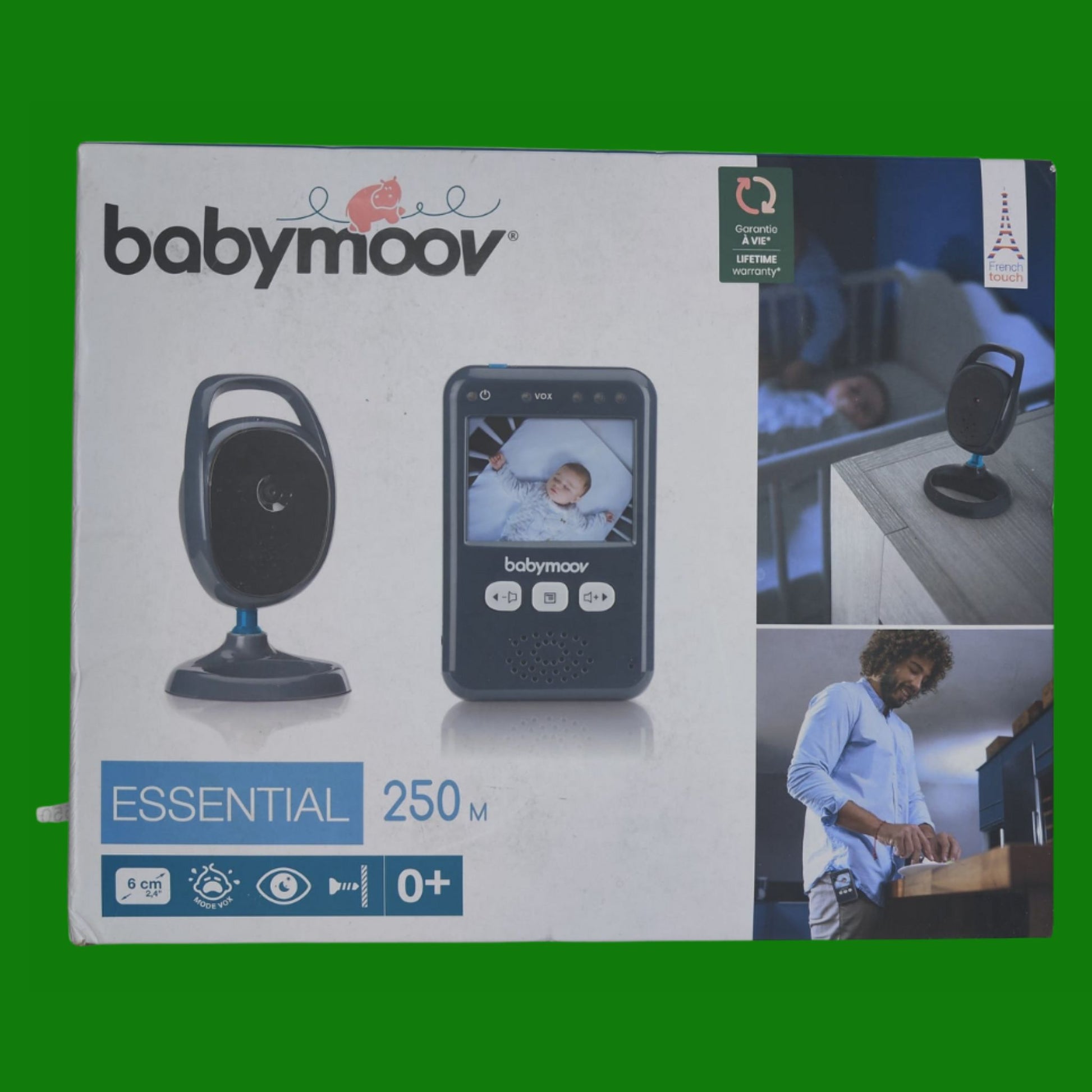 Babymoov Babyphone Caméra Essential, Ecran 2.4",