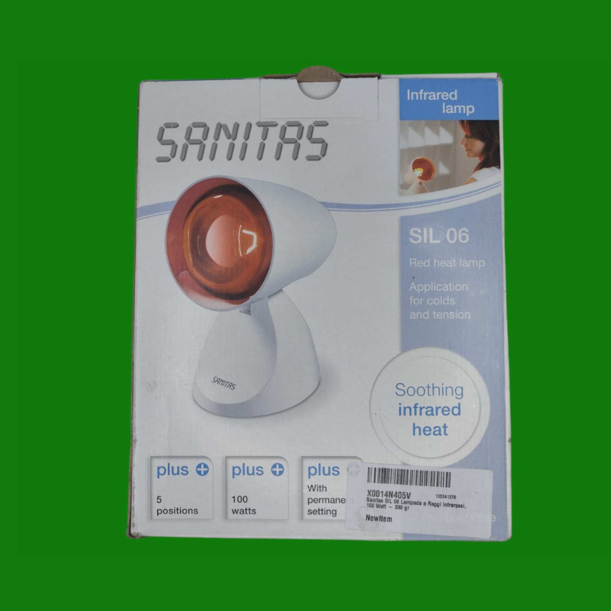Sanitas SIL 16 Lampada a Raggi Infrarossi, 150 Watt - 620 gr