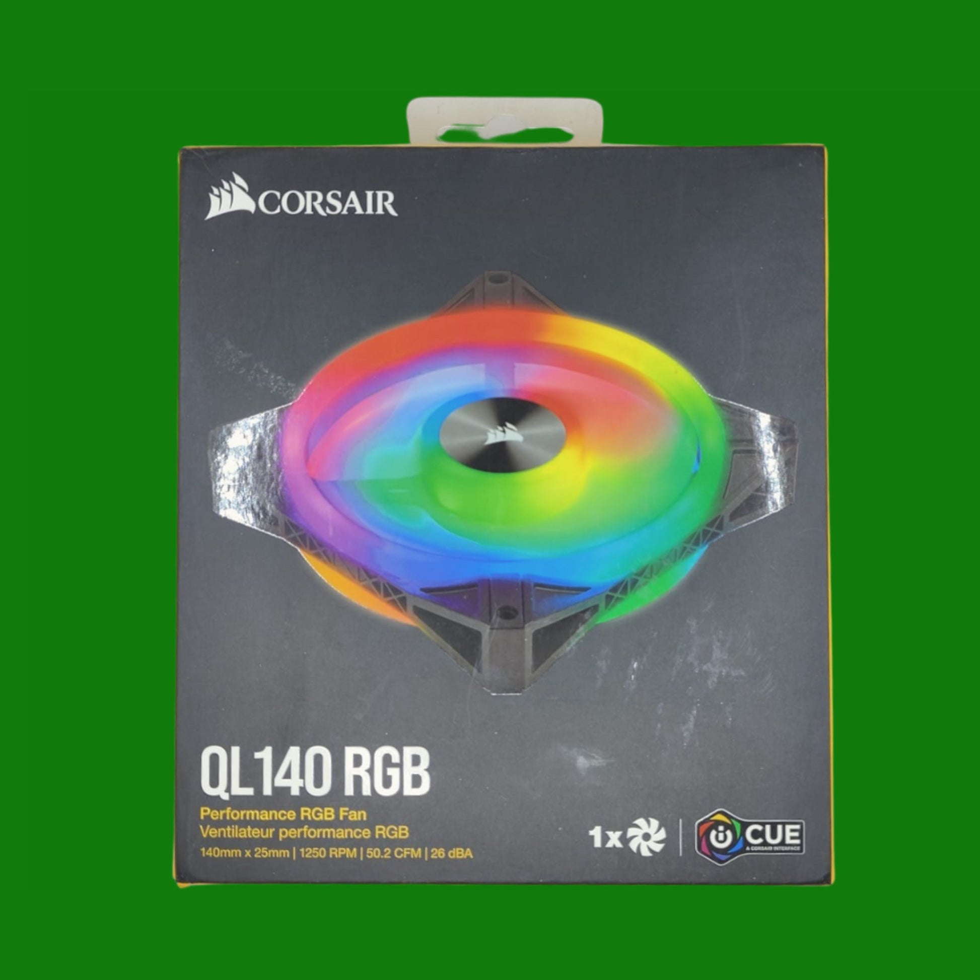 Corsair QL140 RGB Ventola con 34 LED RGB Regolabili,