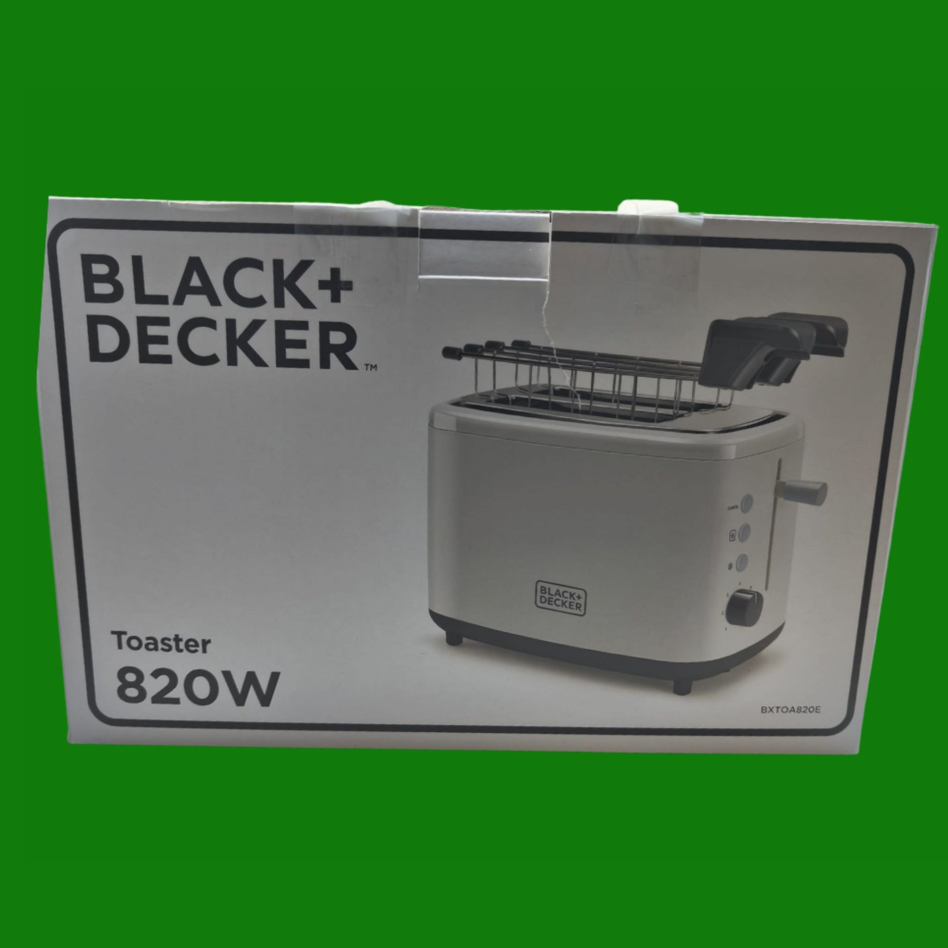 Black+Decker BXTOA820E - Tostapane 820W. 2 slot larghi. 7 livelli di tostatura.