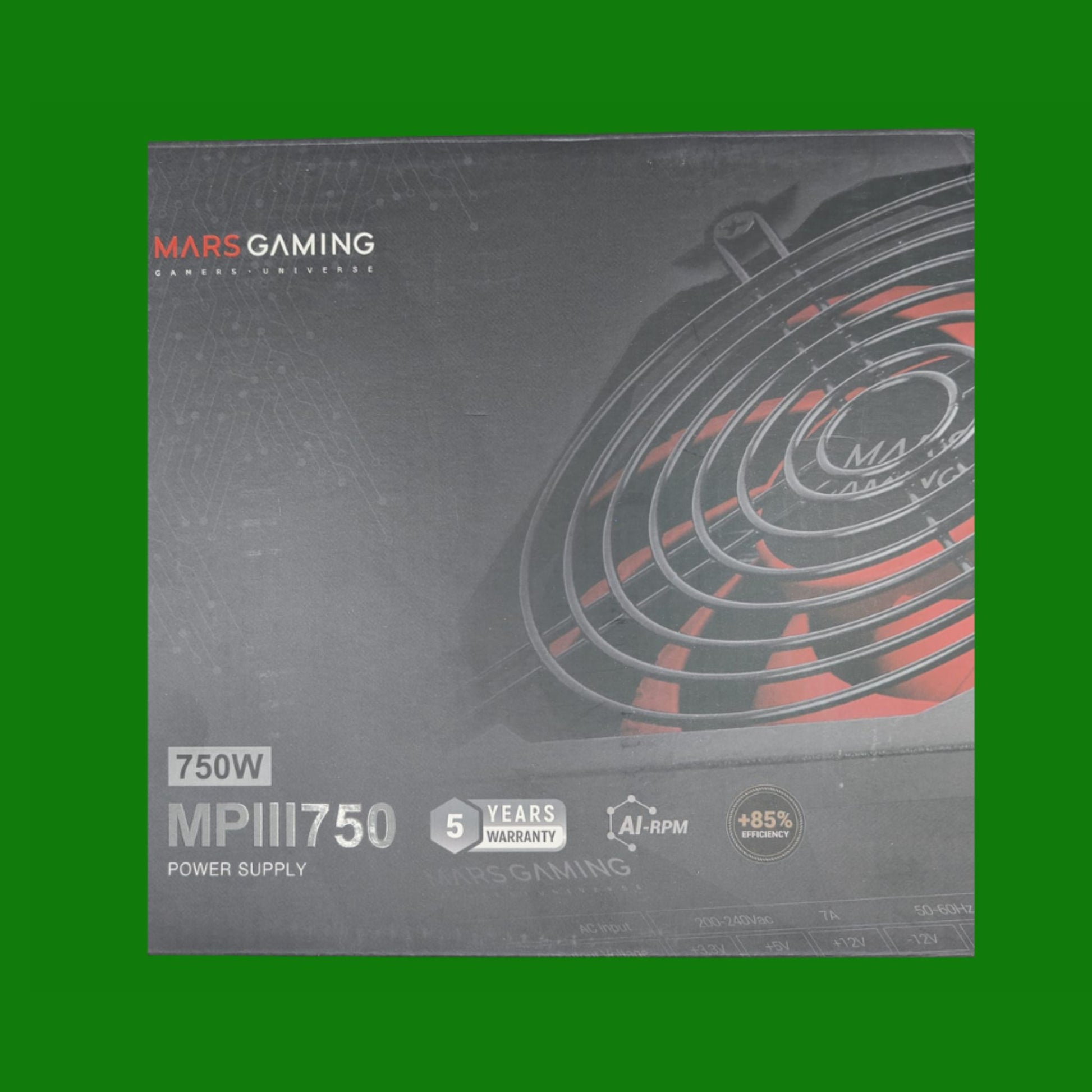 Mars Gaming MPIII750 Alimentatore ATX da 750W