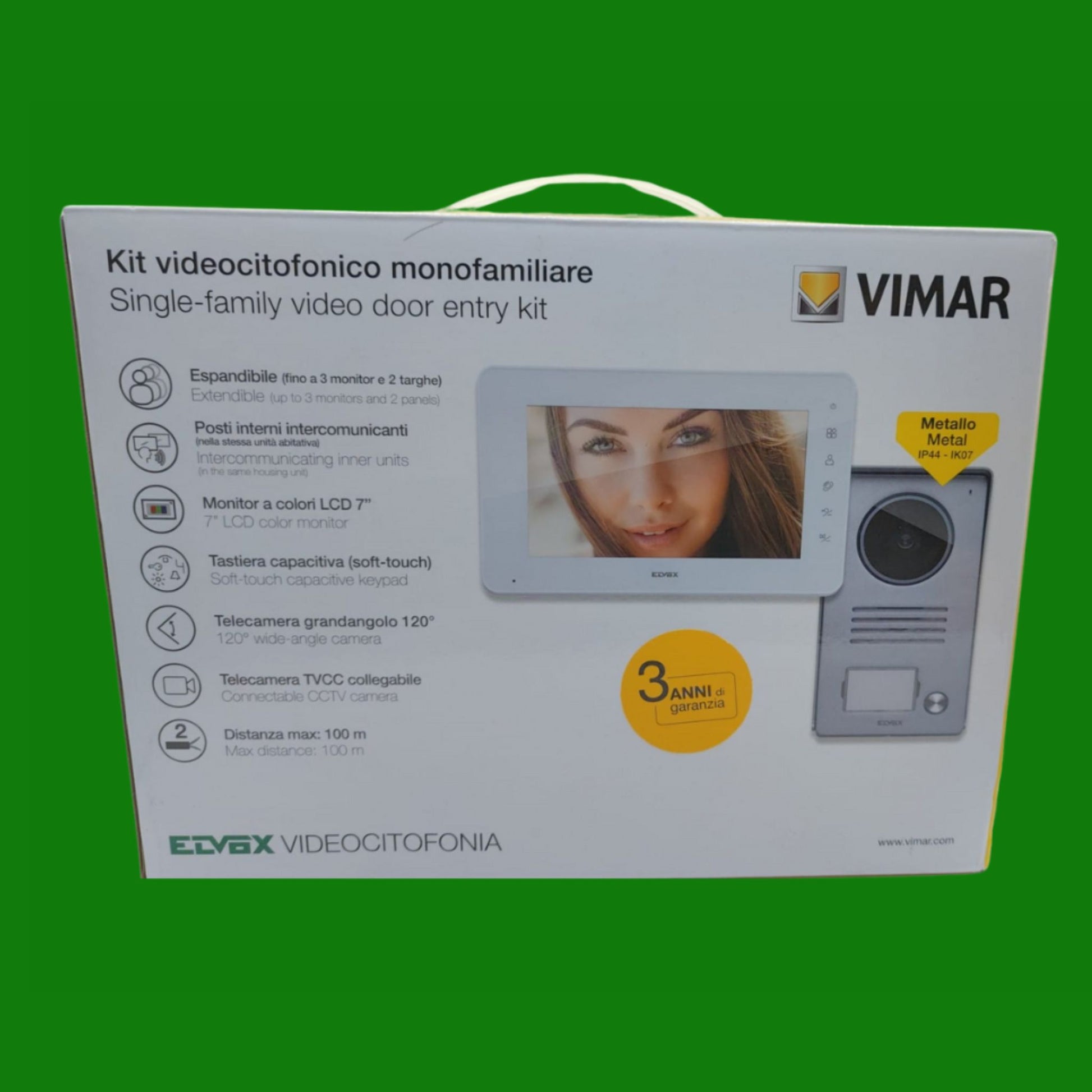 VIMAR K42930 Kit videocitofono monofamiliare con tastiera capacitiva