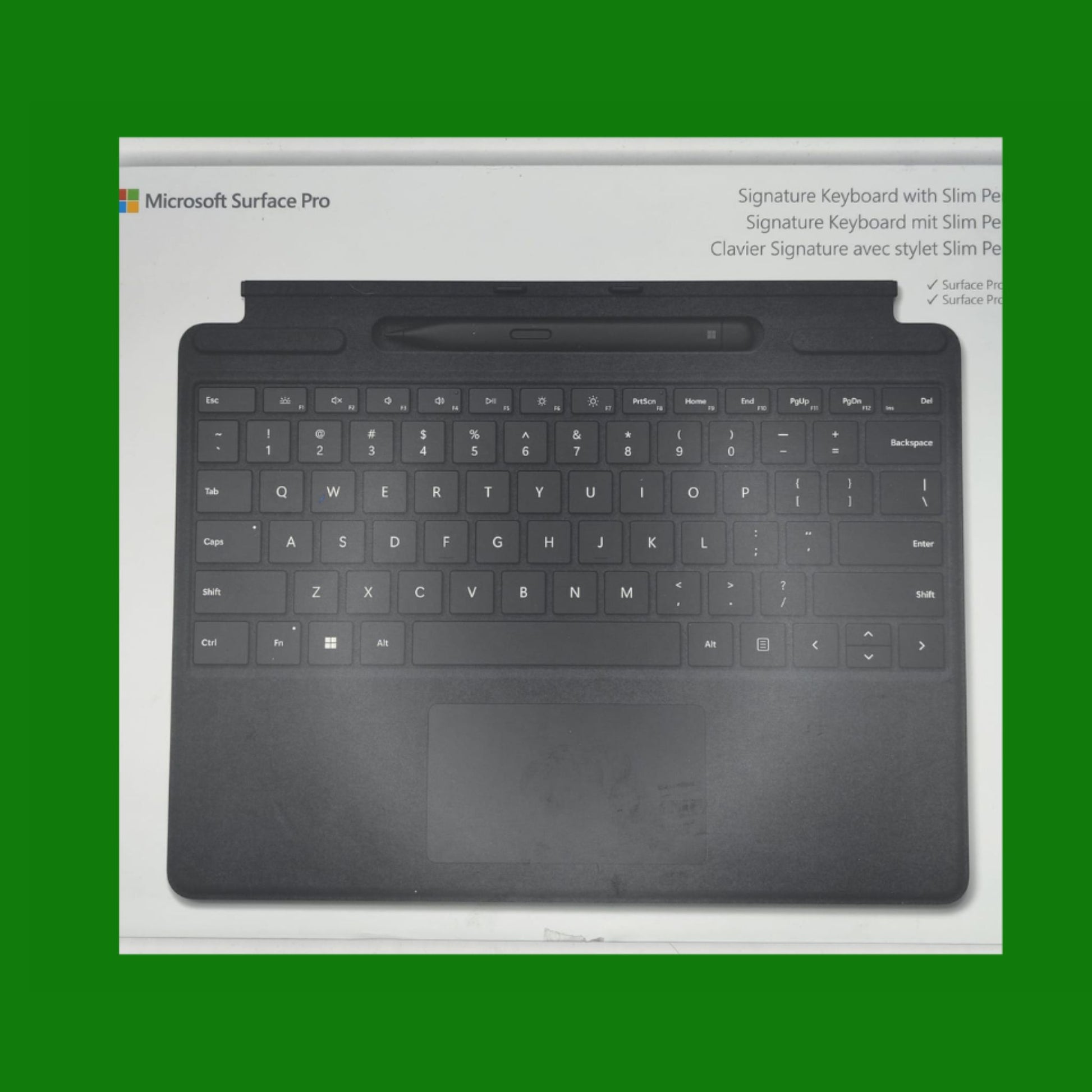 Microsoft Surface Pro 8/X Cover Alcantara + PEN - Black