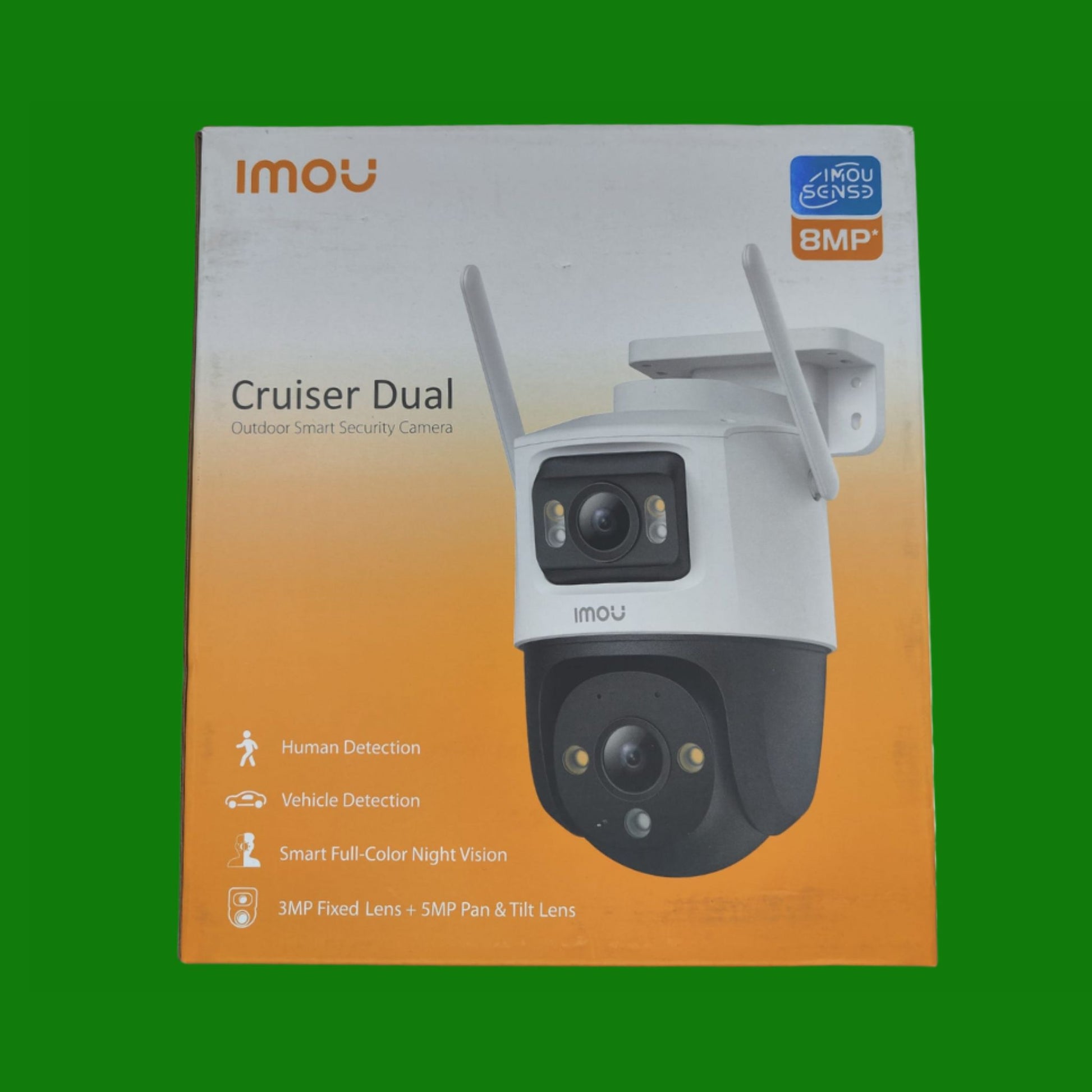 Imou 4K (3MP+5MP) Telecamera Wi-Fi Esterno Doppio Obbiettivo, 360°PTZ Videocamera