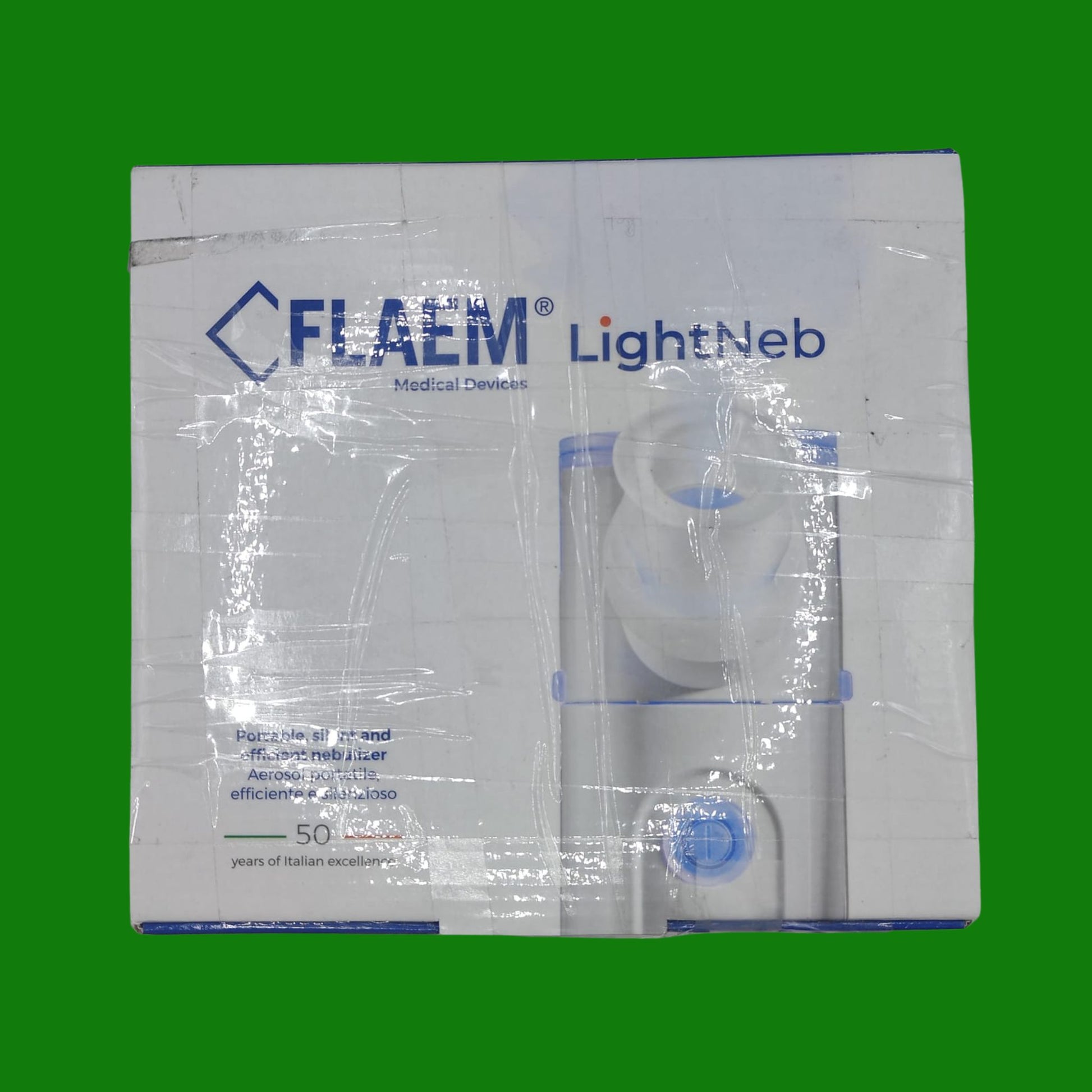 Flaem, Light Neb, Aerosol Portatile Silenzioso, Leggero, Ergonomico e Tascabile per le Basse Vie Respiratorie